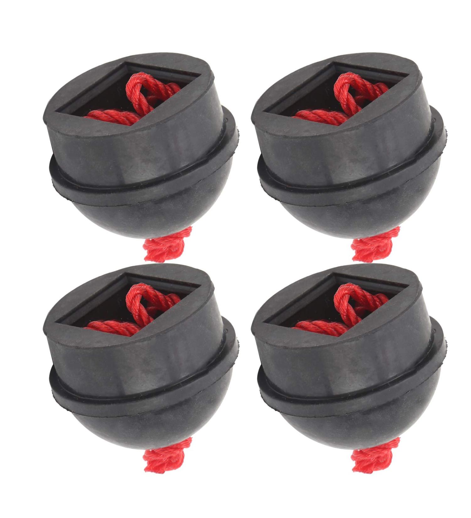 Vbest Life 4pcs Cue Chalk Holder Set - Pool Chalk Holders with Rubber Cap and String - Buy Online on GoSupps.com