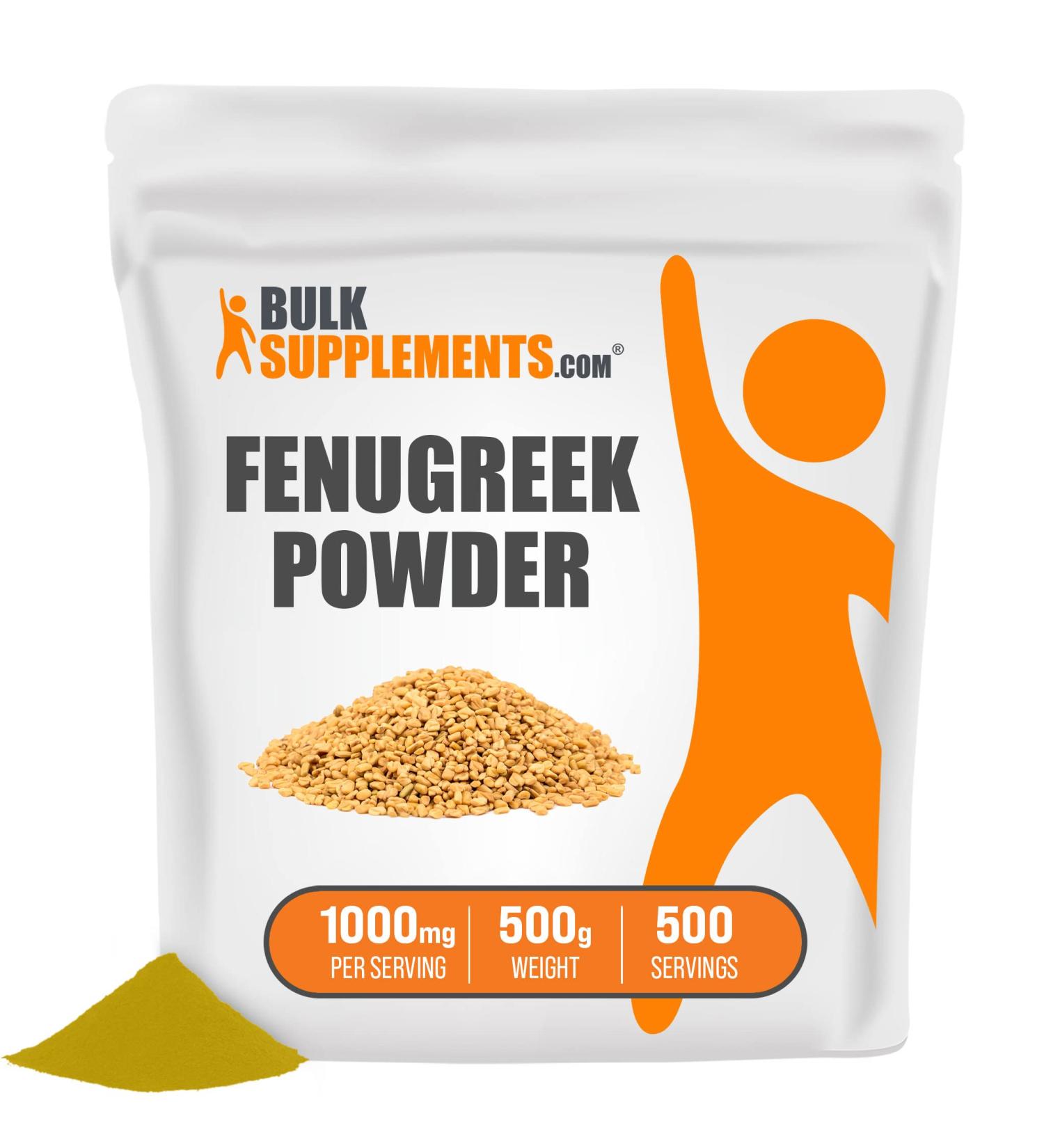 Fenugreek Powder for Hair Growth & Lactation - 500g | Breastfeeding & Fenugreek Seed Supplements - Buy Online on GoSupps.com