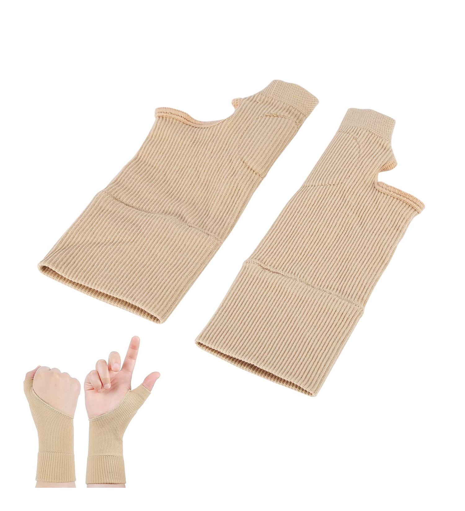 Thumb Hand Wrist Support - Gel Thumb Gloves & Adjustable Compression Sleeve for Arthritis Pain Relief - Buy Online on GoSupps.com
