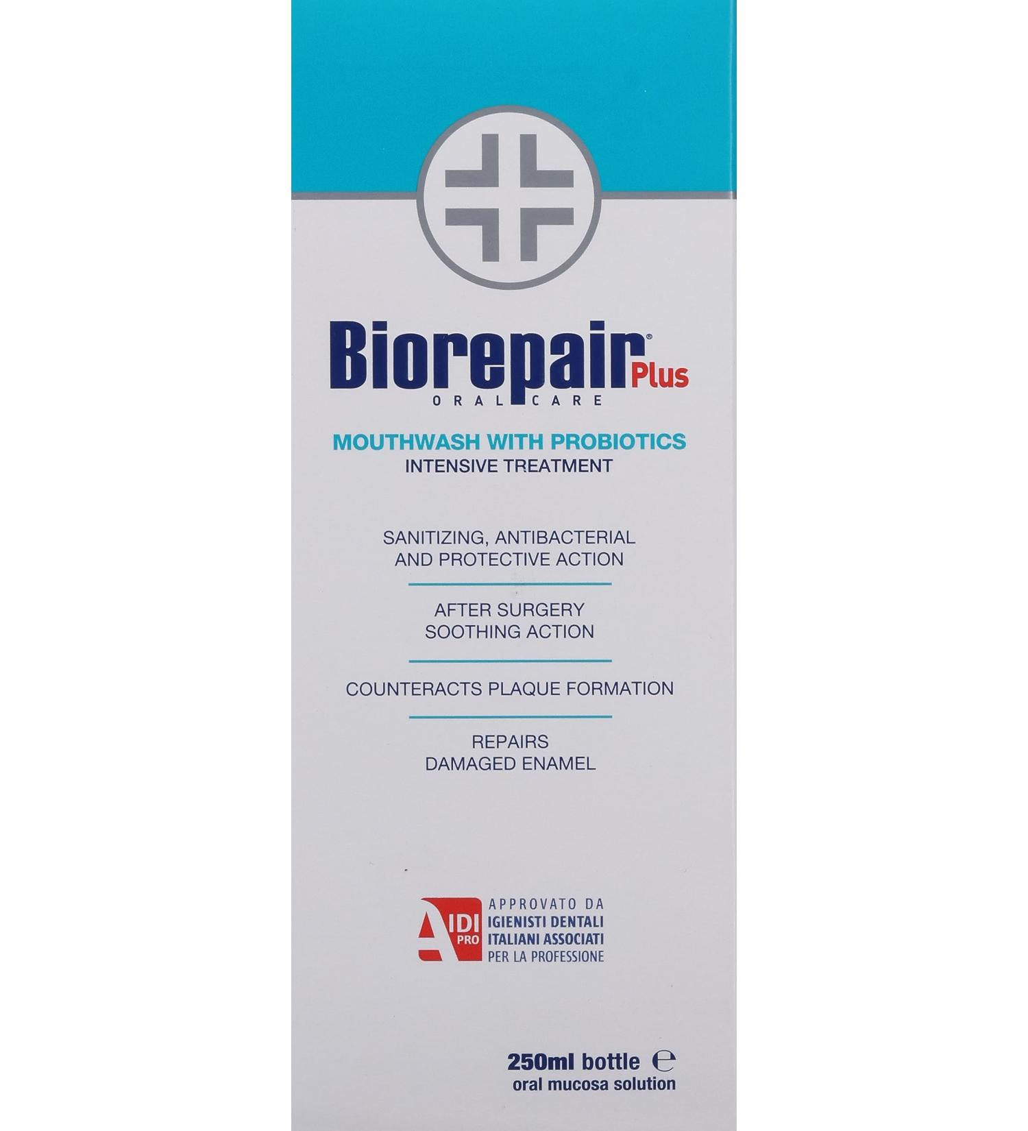Biorepair Plus Anti-Battery Mouthwash - Intensive Treatment | 250ml | Best for Oral Health - Shop Internationally! - Buy Online on GoSupps.com
