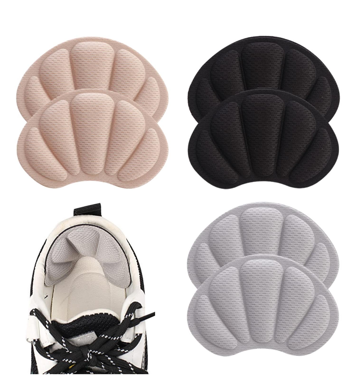 3 Pairs Heel Holder Cushions | Self-Adhesive Heel Protection Stickers - Scratch & Blow Guard for Shoes (Black Beige Gray) - Buy Online on GoSupps.com