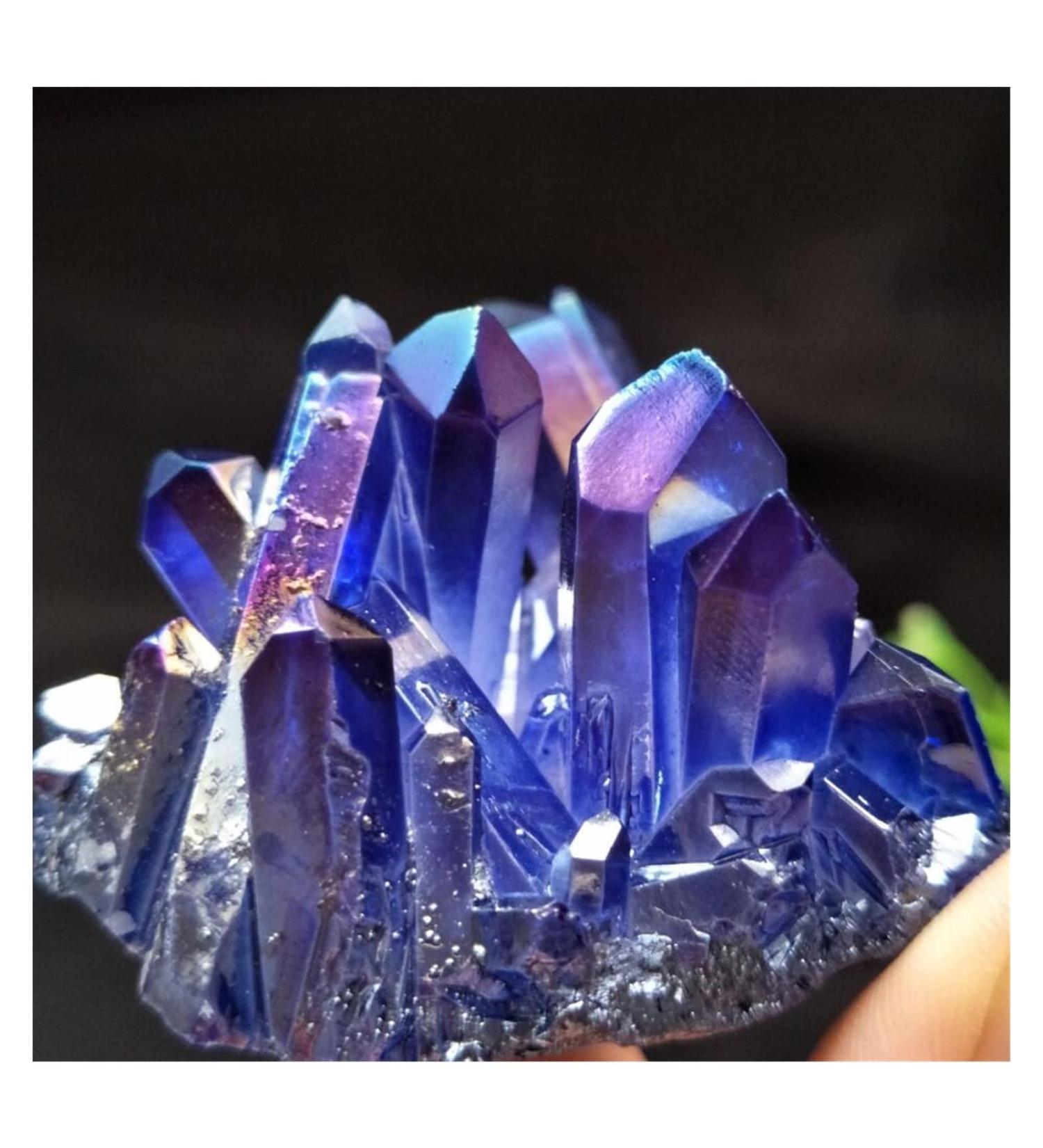200g Quartz Crystal Titanium Bismuth Silicon Cluster Home Decoration Full of Texture - Buy Online on GoSupps.com