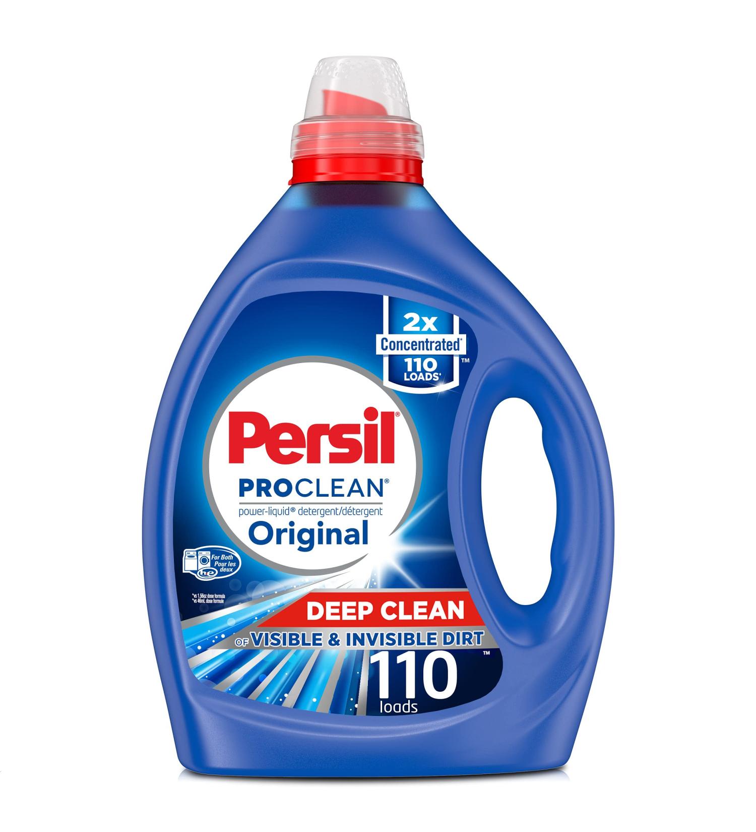 Persil ProClean 2X Concentrated Liquid Laundry Detergent, 110 Loads, Original Scent - 82.5 Fl Oz Pack of 1 - Buy Online on GoSupps.com