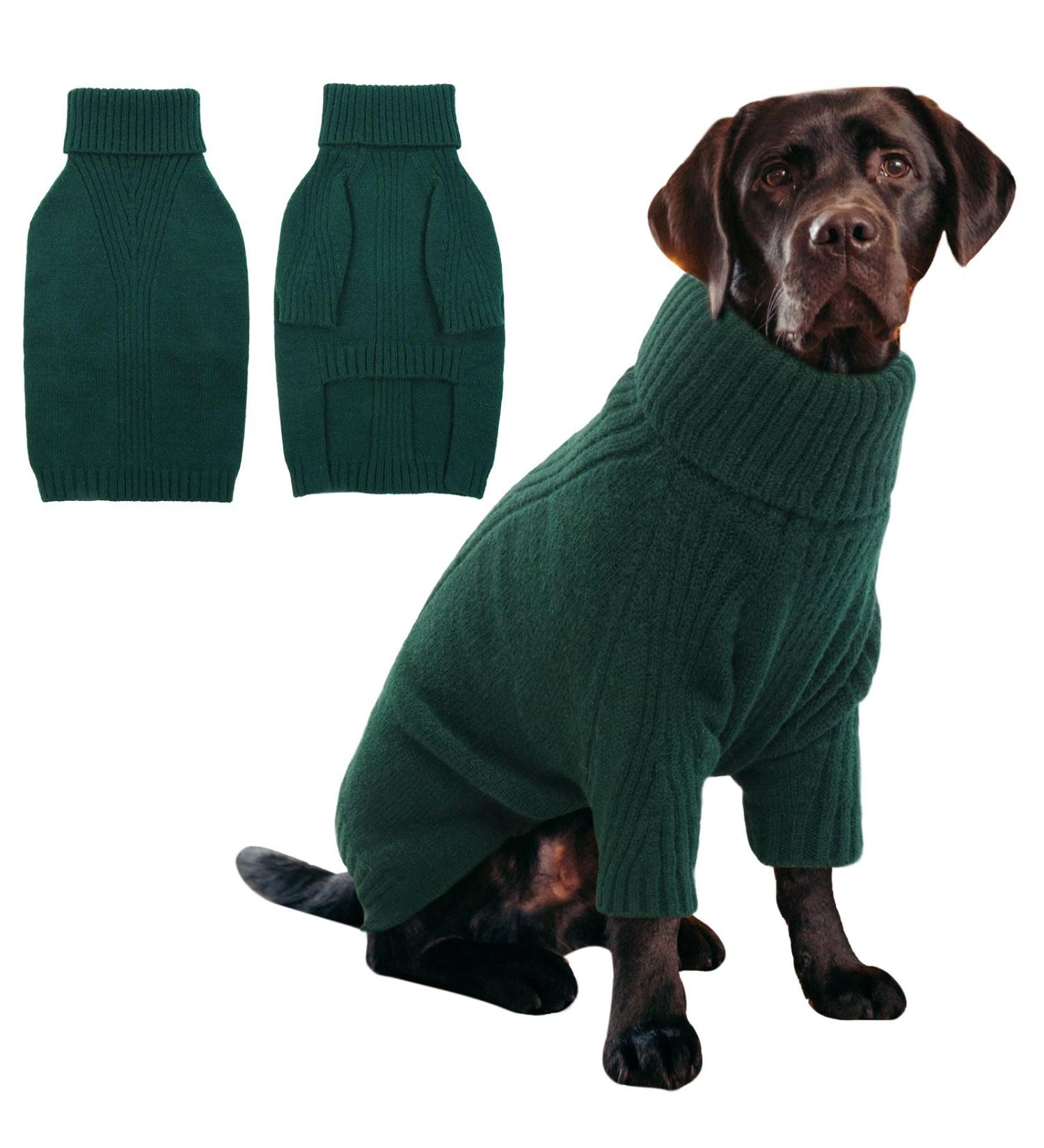 Iecoii Dog Sweater - Warm Turtleneck for Small to XXL Dogs | Winter Clothing for Chihuahua French Bulldog Labrador | Stylish & Cozy Pet Apparel - Buy Online on GoSupps.com