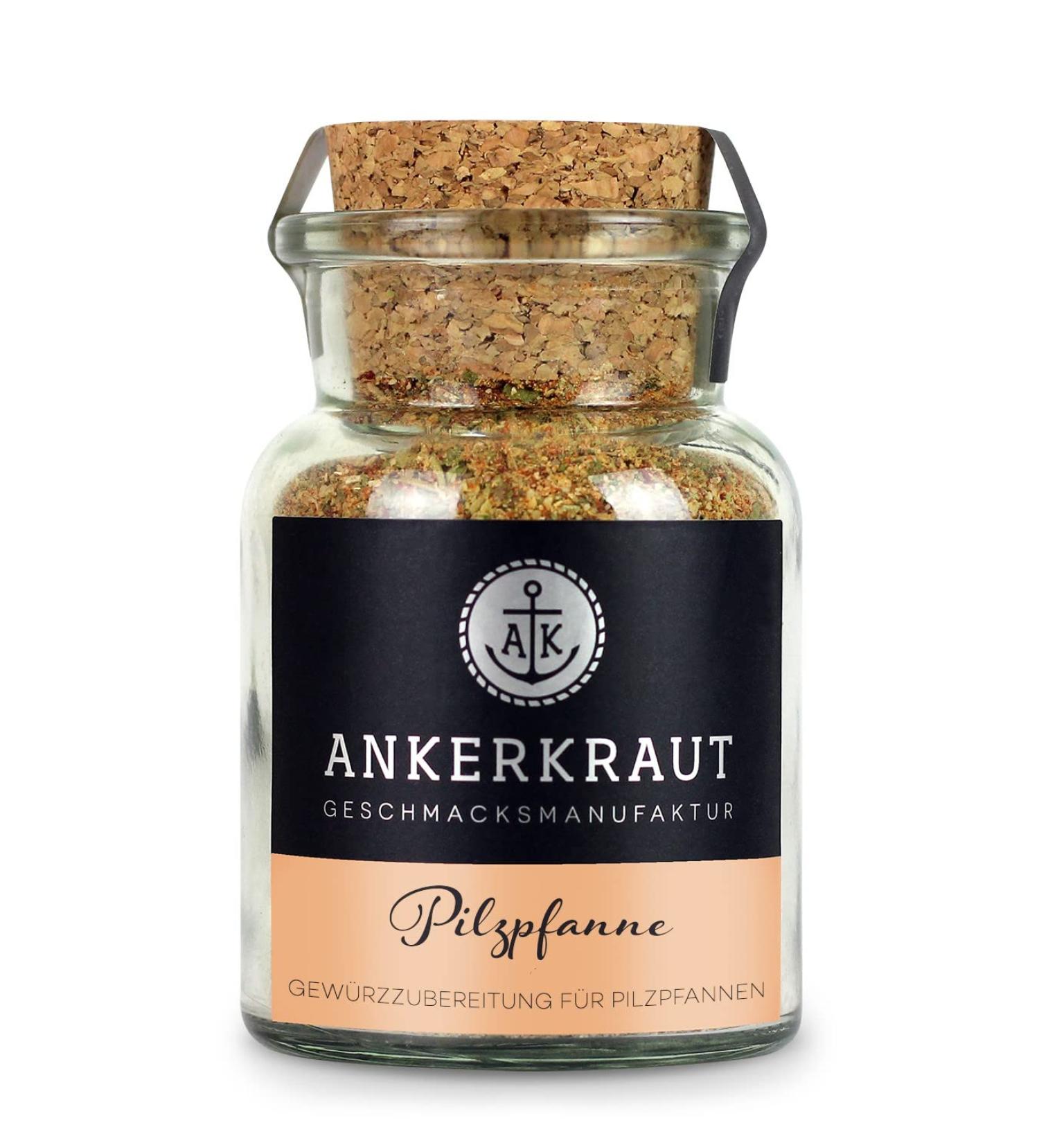 Anchor Herb Mushroom Pan Spice Mix - 75g Cork Glass for Culinary Excellence with Oyster and Porcini Mushrooms - Buy Online on GoSupps.com