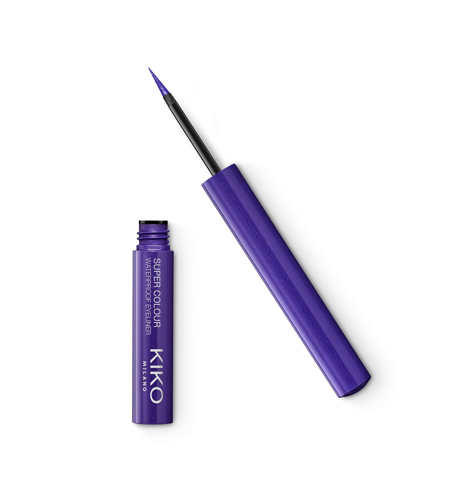 KIKO Milano Super Colour Waterproof Eyeliner 05 - Violet | Long-lasting High Pigment Liquid Eyeliner for Bold Looks - Buy Online on GoSupps.com