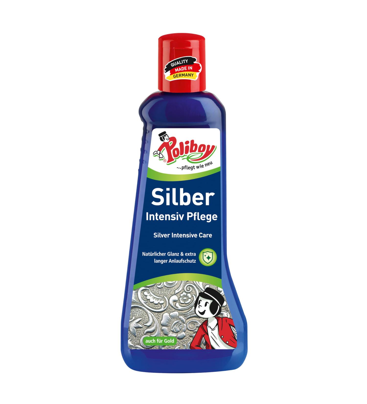 Poliboy Silver Intensive Care - Gentle Polishing Agent for Silver Jewelry | 200ml Made in Germany - 1 Pack - Buy Online on GoSupps.com