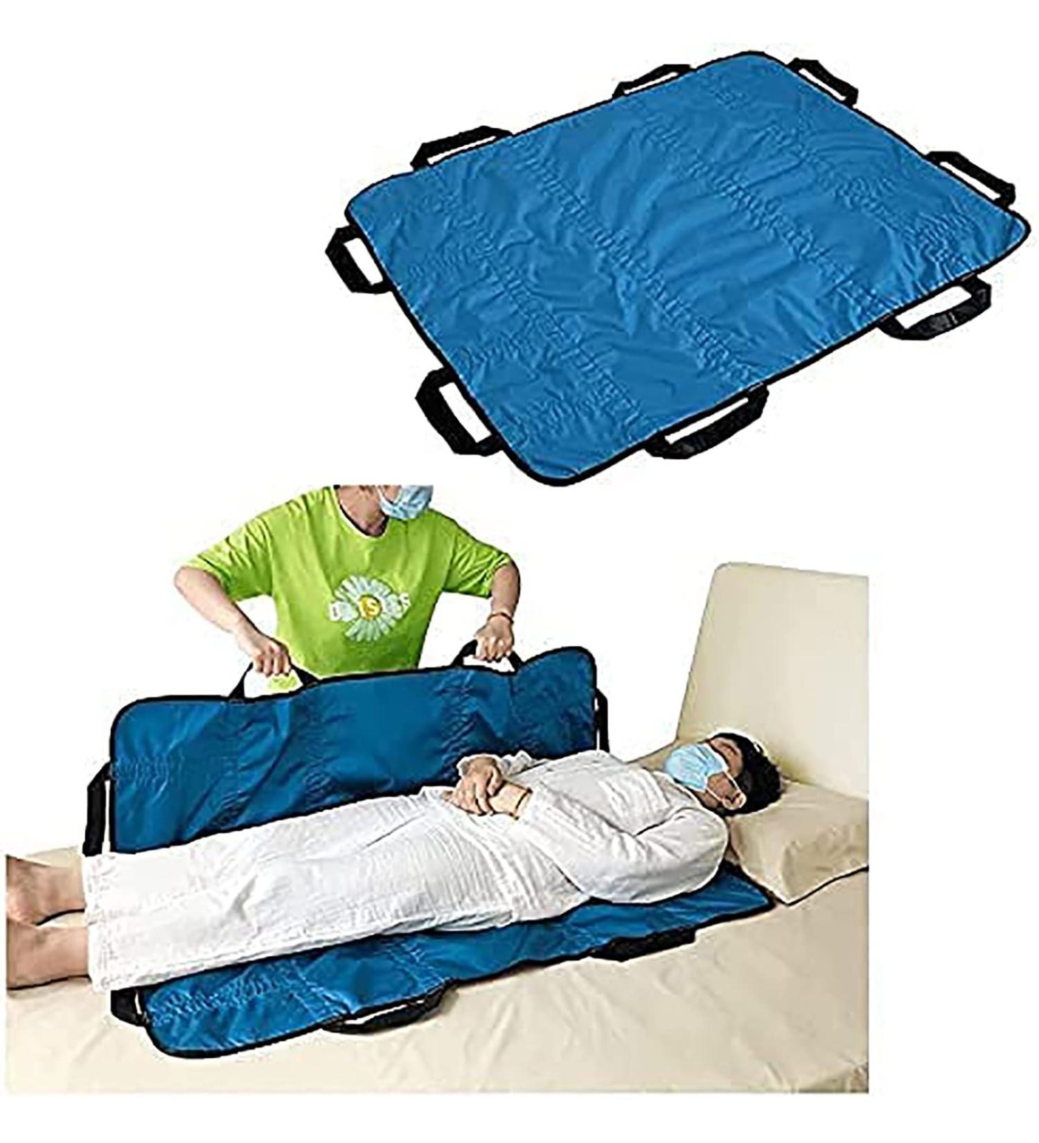 Turning Moving Bedridden Bed Slide Sheet Position Pads Elderly Slide Sheet Bedridden Patient Sliding Cloth with Handles Reusable &Washable - Buy Online on GoSupps.com