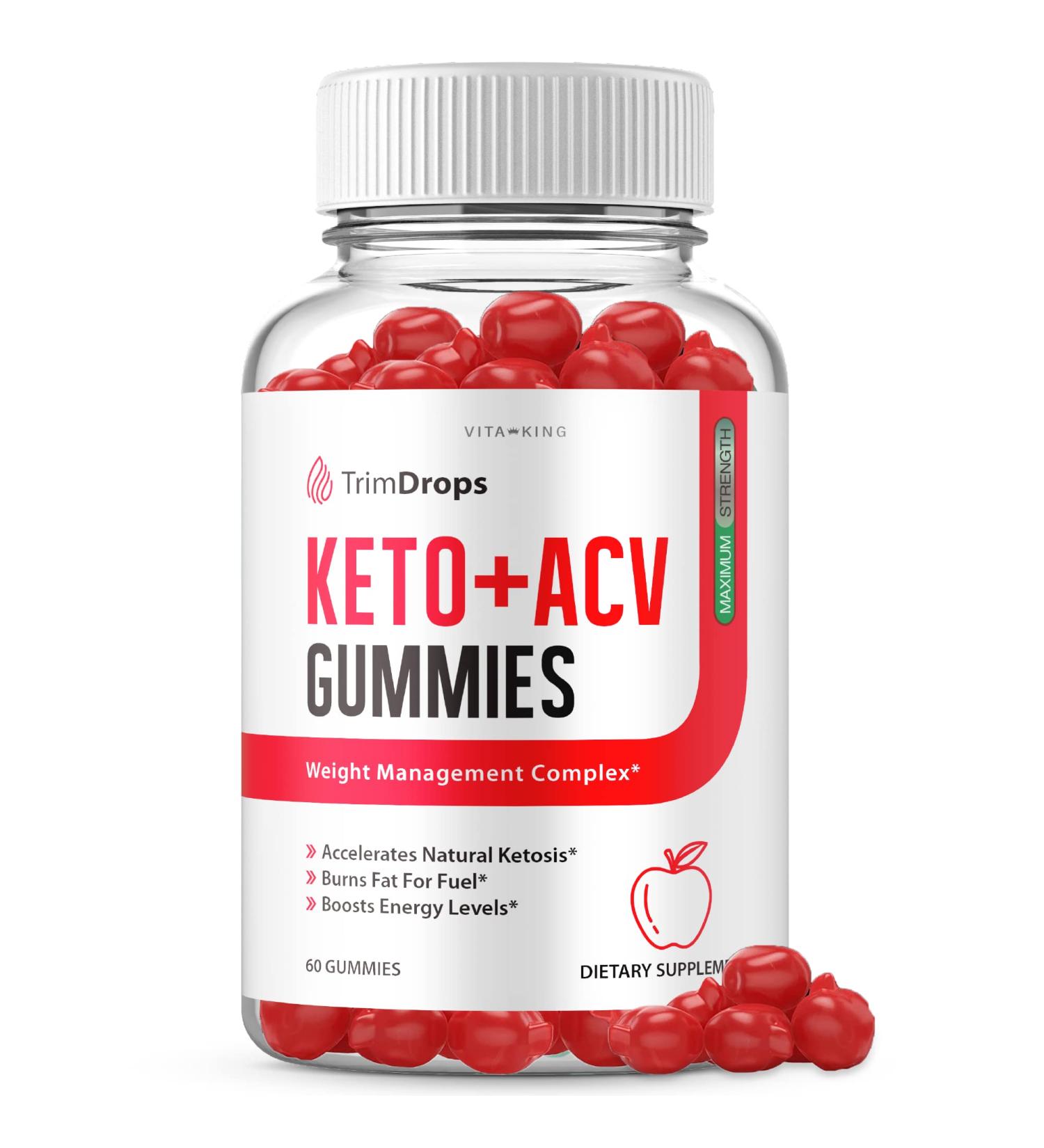 Trim Drops Keto ACV Gummies - Advanced Ketosis Formula (60 Gummies) - Buy Online on GoSupps.com