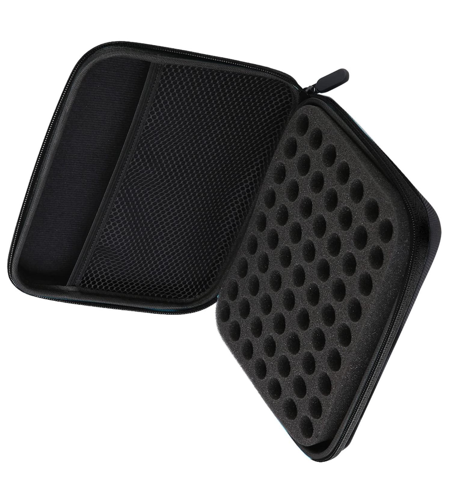 63 Compartment Portable Essential Oils Storage Bag - Large Capacity Anti-Crash Design for Travel - Black - Buy Online on GoSupps.com