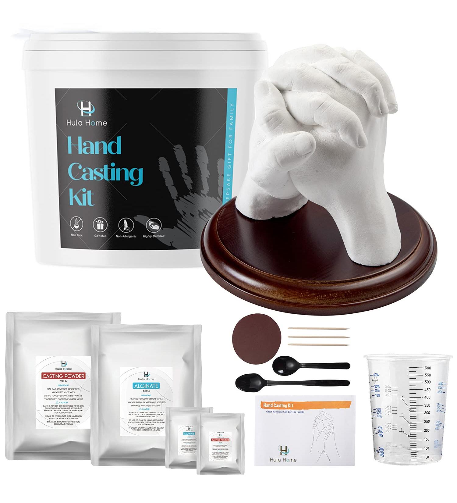 Hand Casting Kit for Couples and Families with Mounting Plaque - DIY Plaster Mold Keepsake Sculpture for Her, Kids, Weddings, Anniversaries - Buy Online on GoSupps.com
