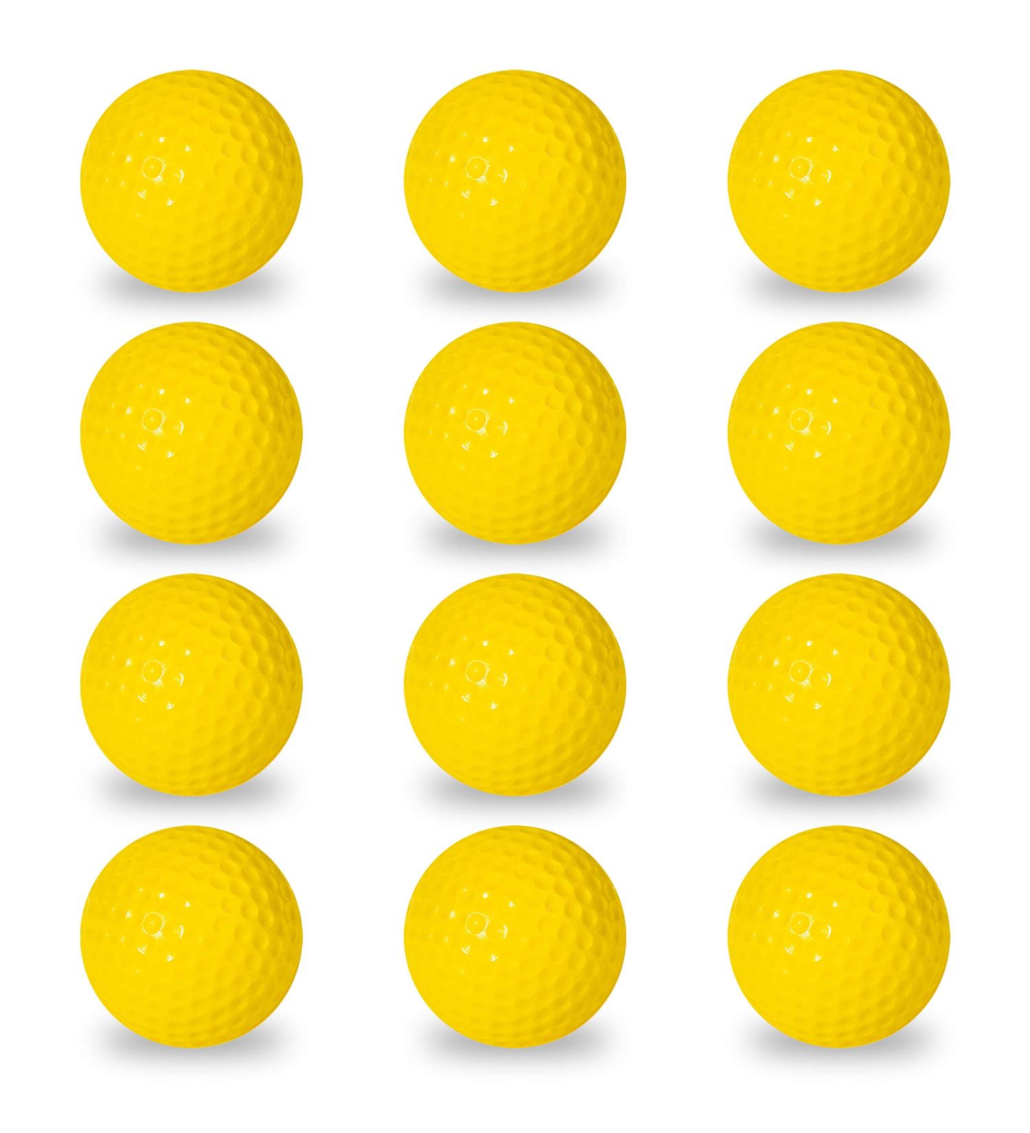 Franklin Sports Official Size Golf Balls - 12 Pack for Indoor/Outdoor Training - Restricted Flight for Backyard Practice - Foam Construction - Buy Online on GoSupps.com