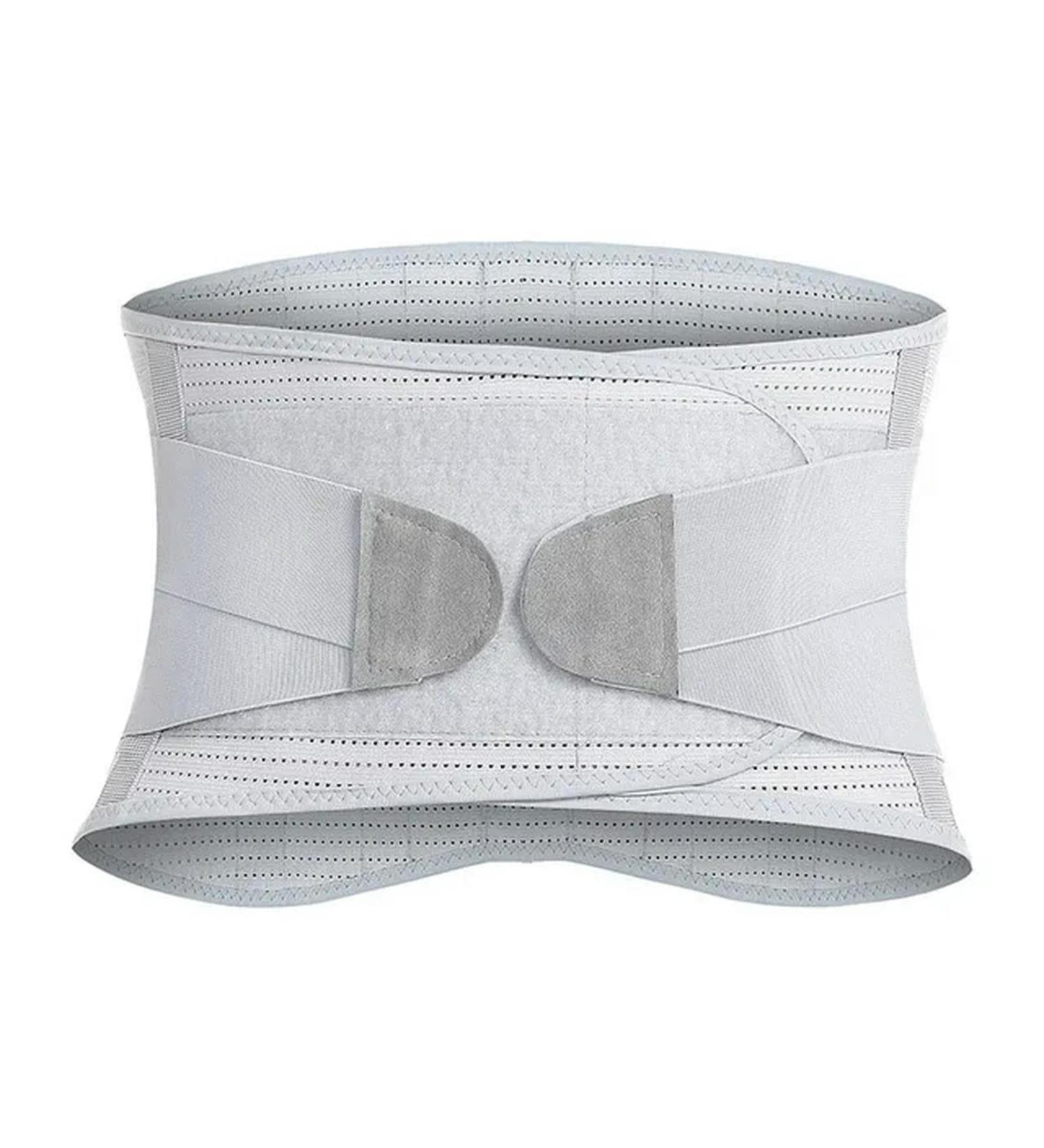 Lumbar Support Belt Adjustable Lumbar Brace Scoliosis Fitness Weight Lifting Squatting Hard Pulling Belt White M - Buy Online on GoSupps.com