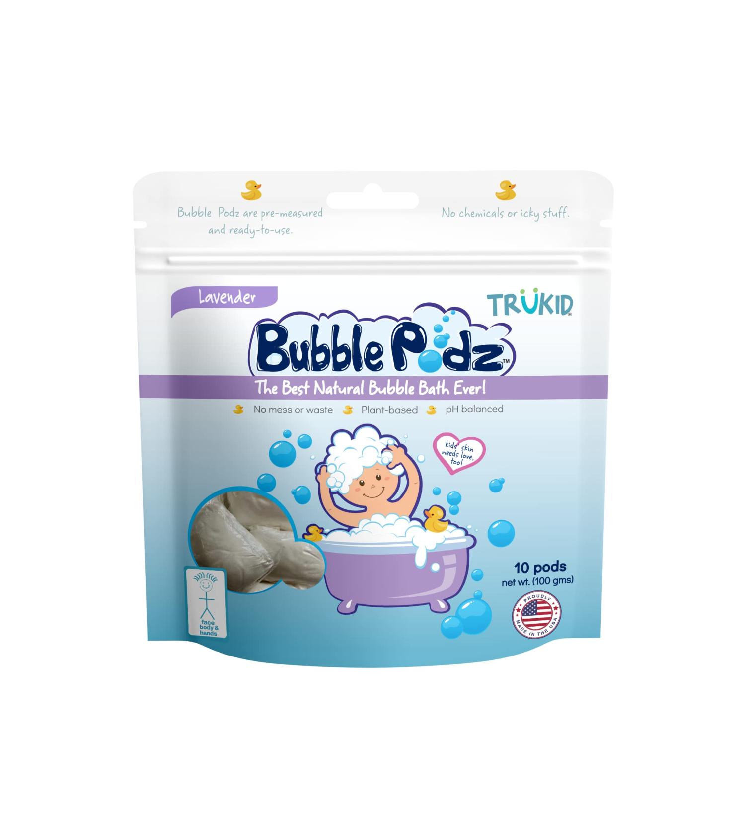 TruKid Bubble Podz Lavender Bubble Bath for Sensitive Skin - 10 Podz - Buy Online on GoSupps.com