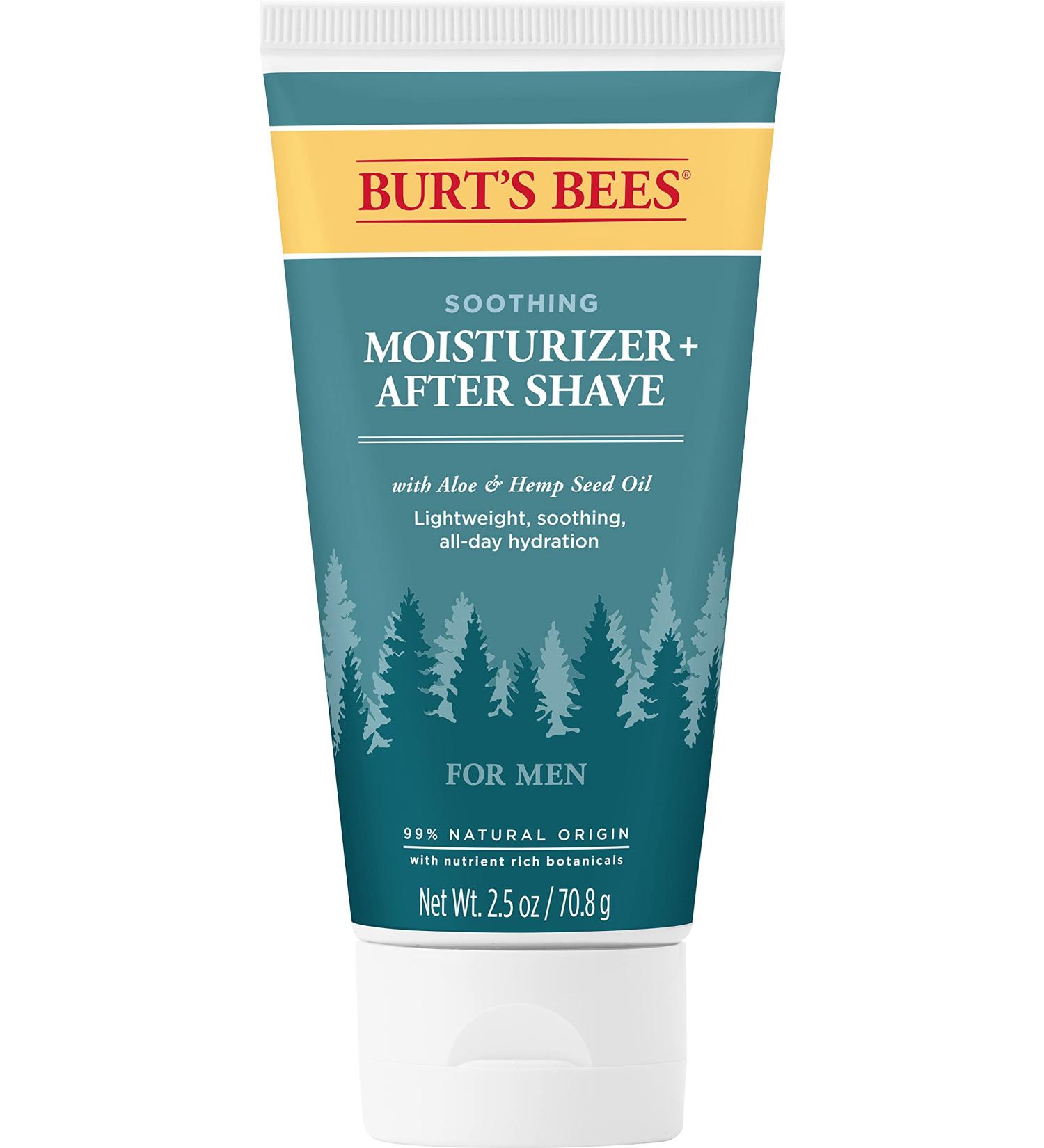 Burt's Bees Soothing Aloe & Hemp After Shave Moisturizer for Men - 2.5 oz - Buy Online on GoSupps.com