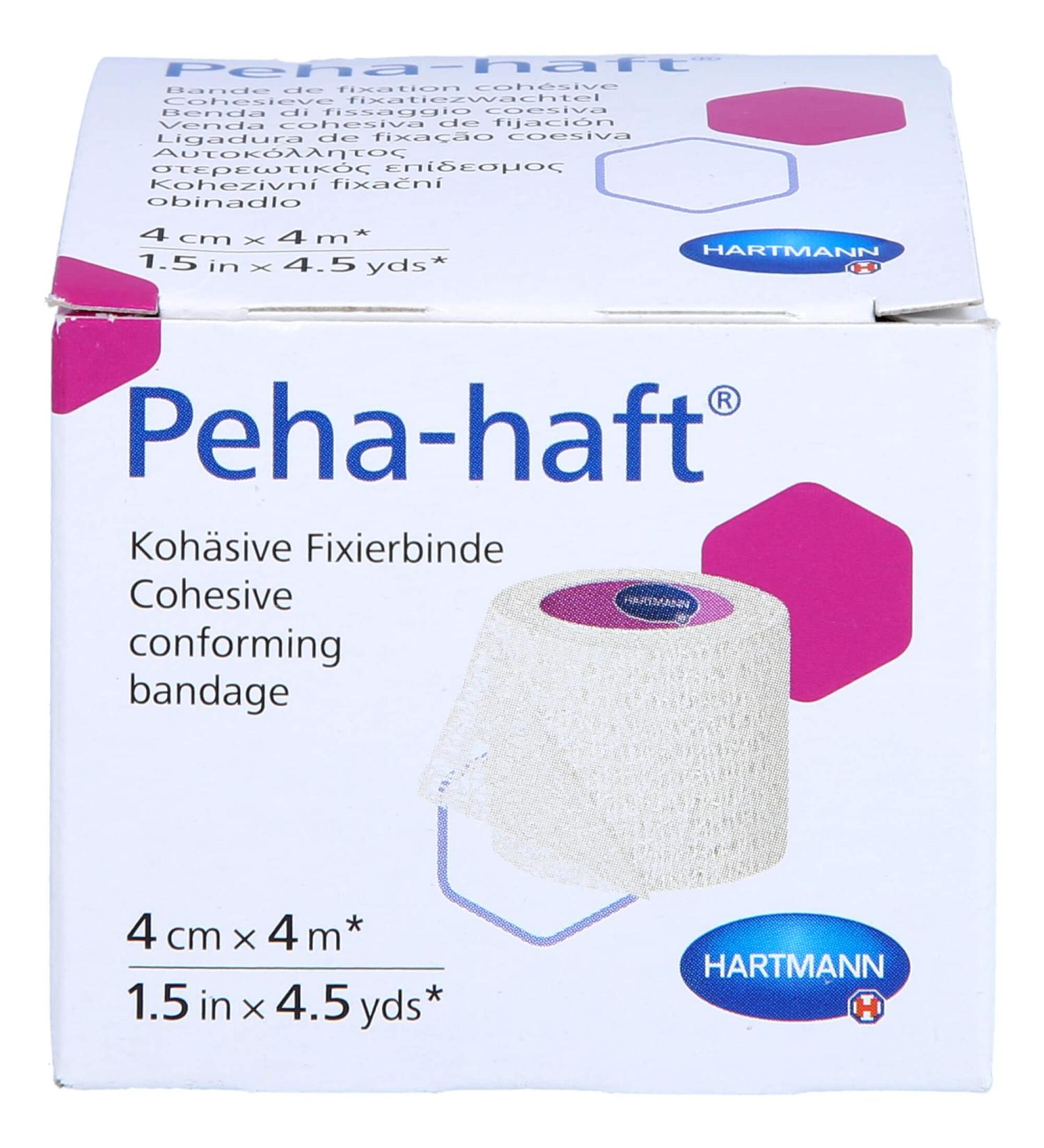 Hartmann Peha Haft 4cm x 4m Cohesive Fixation Bandage - 1 Piece - Buy Online on GoSupps.com