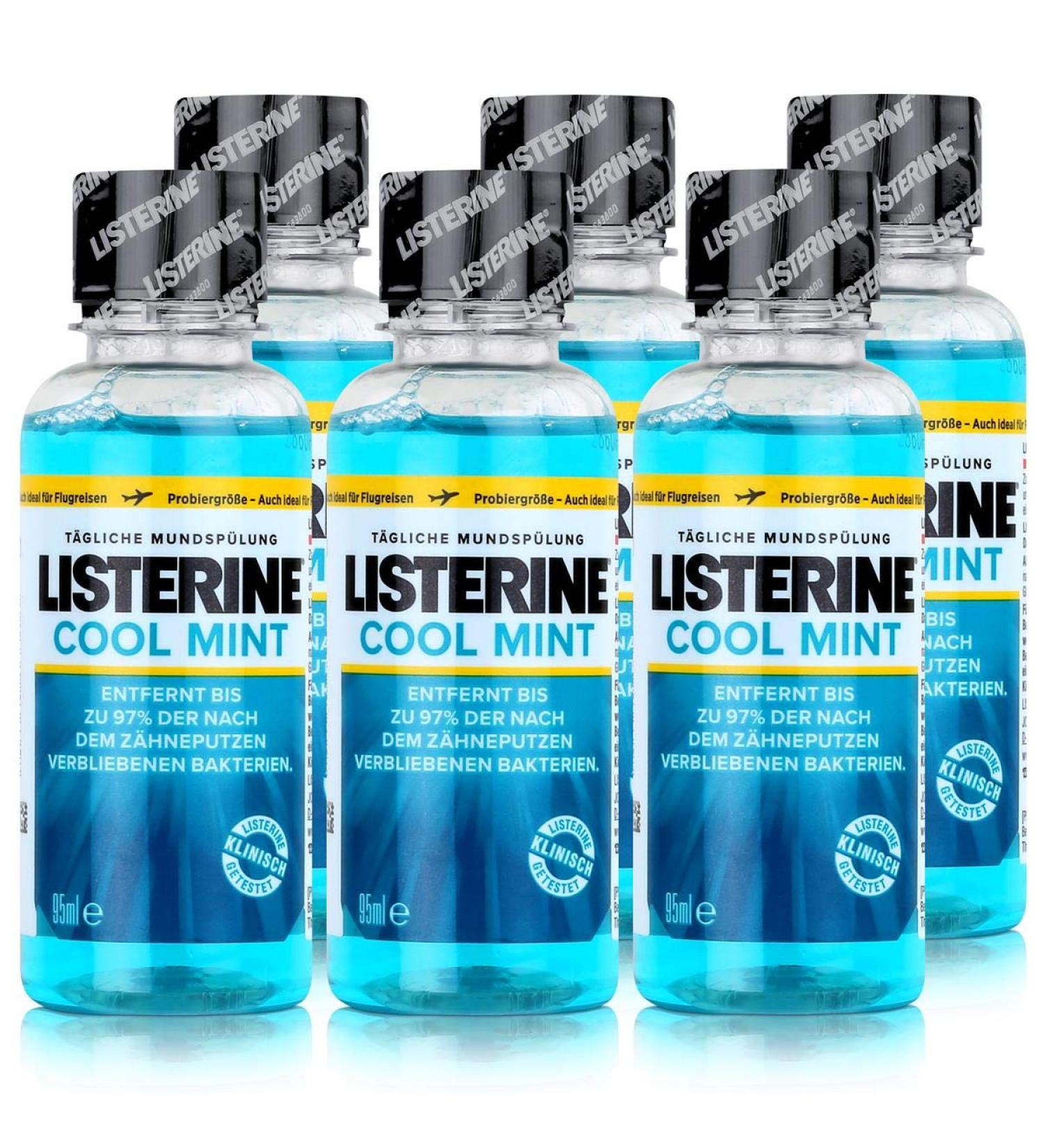 6 * Listerine Mouthwash 95ml Coolmint (6 * 95ml)
