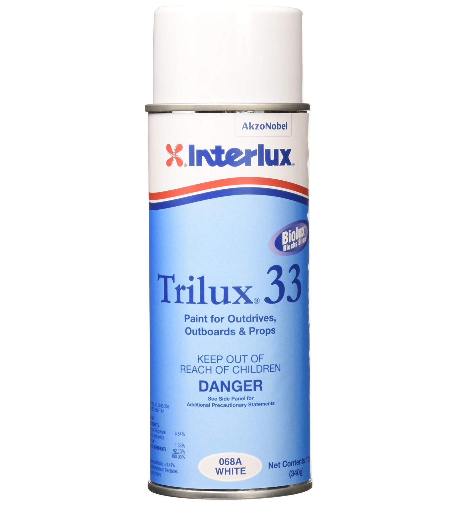 Interlux Trilux 33 Aerosol Antifouling Paint White - 16 oz - Buy Online on GoSupps.com