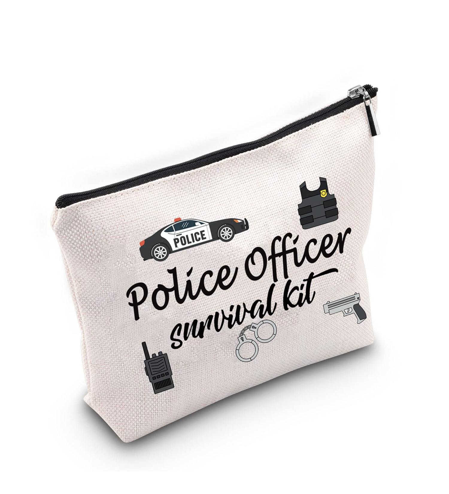 Police Officer Makeup Bag | Law Enforcement Cosmetic Bag - Perfect Retirement & Graduation Gift - Buy Online on GoSupps.com