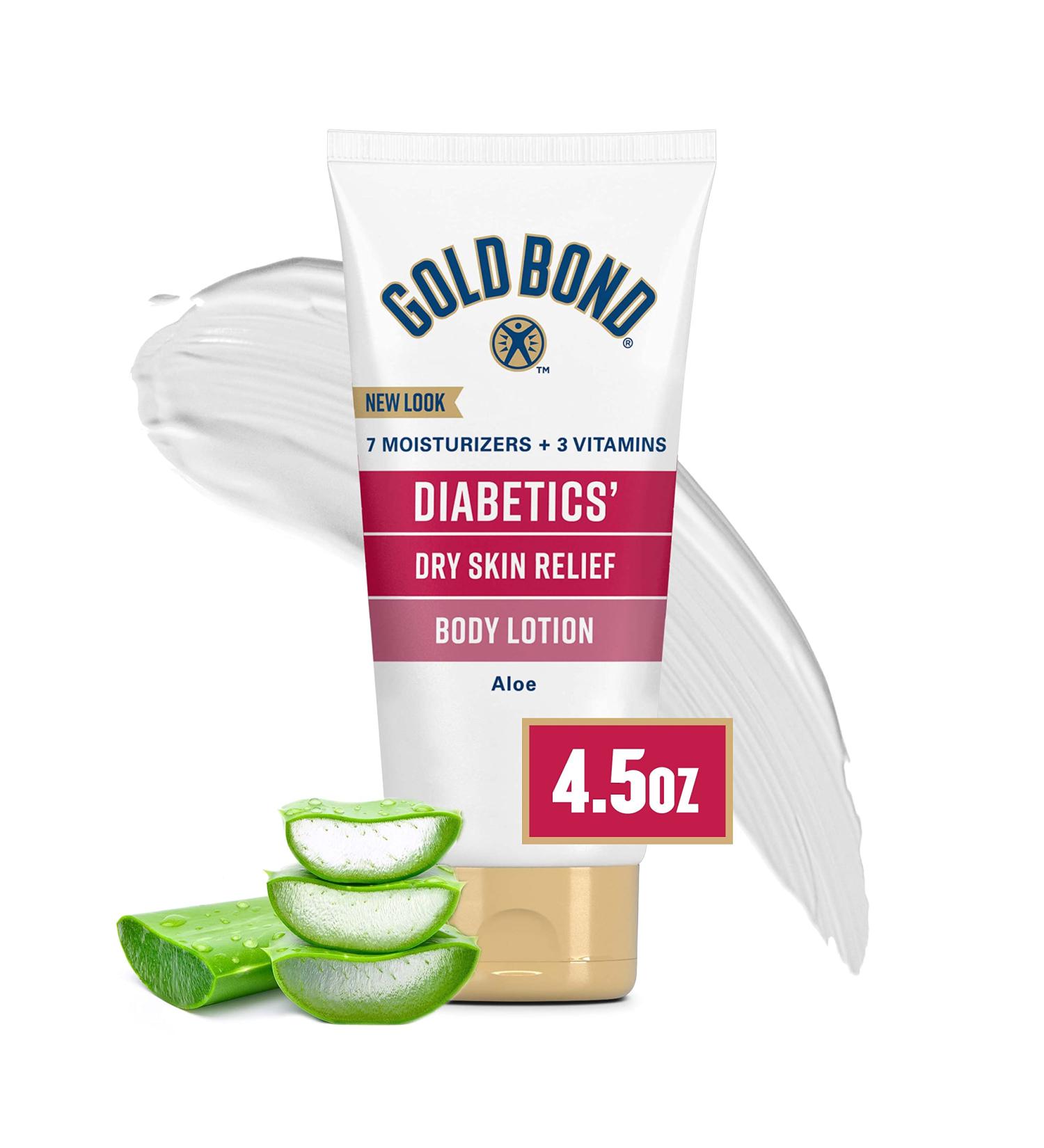Gold Bond Diabetics' Dry Skin Relief Hydrating Lotion - 4.5 oz - Moisturizes & Soothes - Buy Online on GoSupps.com