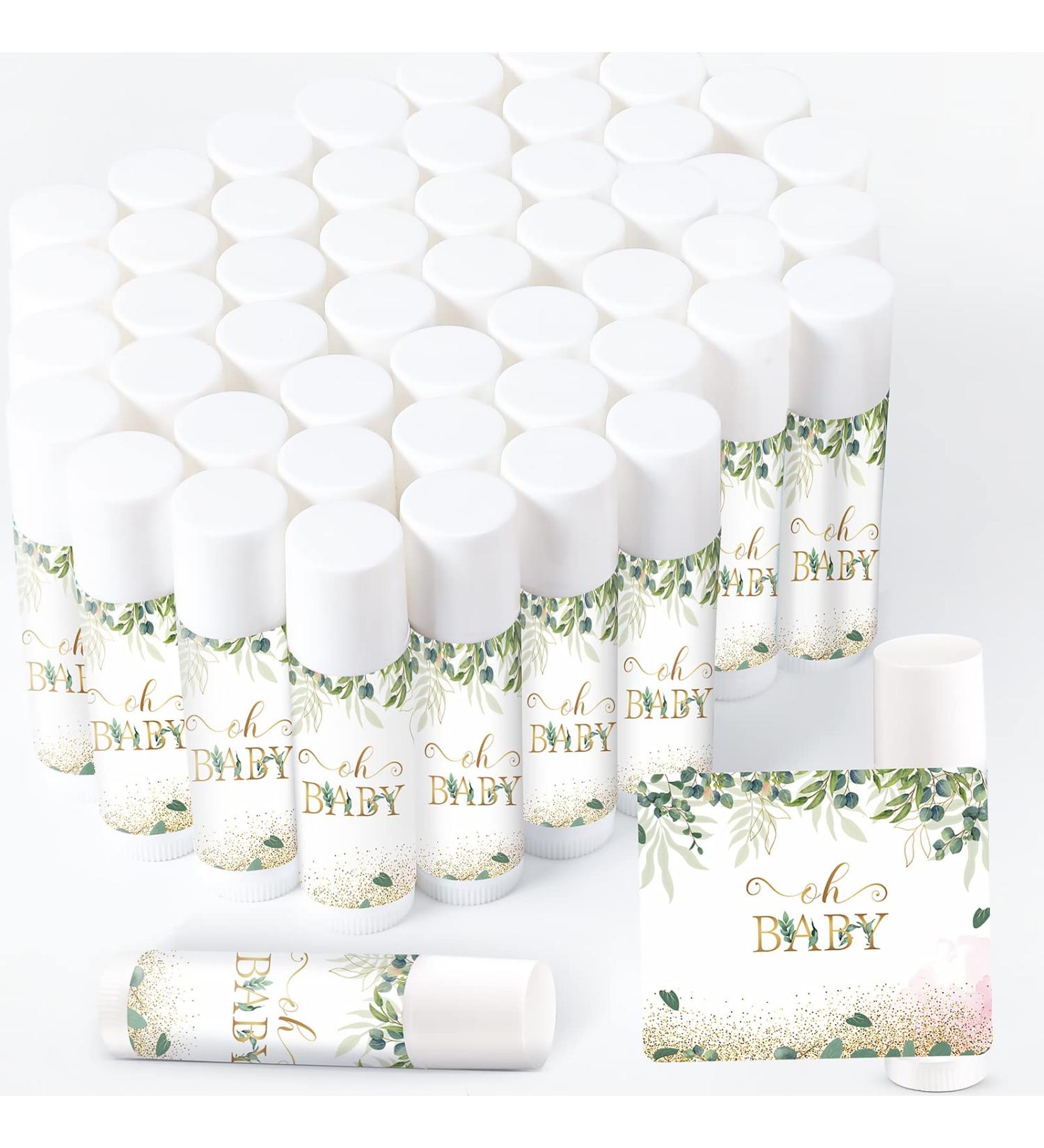 40 Pieces Jasmine Lip Balm Bulk - Floral Moisturizing Favors for Baby Showers Gender Reveal & Gift Baskets - Ideal for Women Men & Kids - Buy Online on GoSupps.com