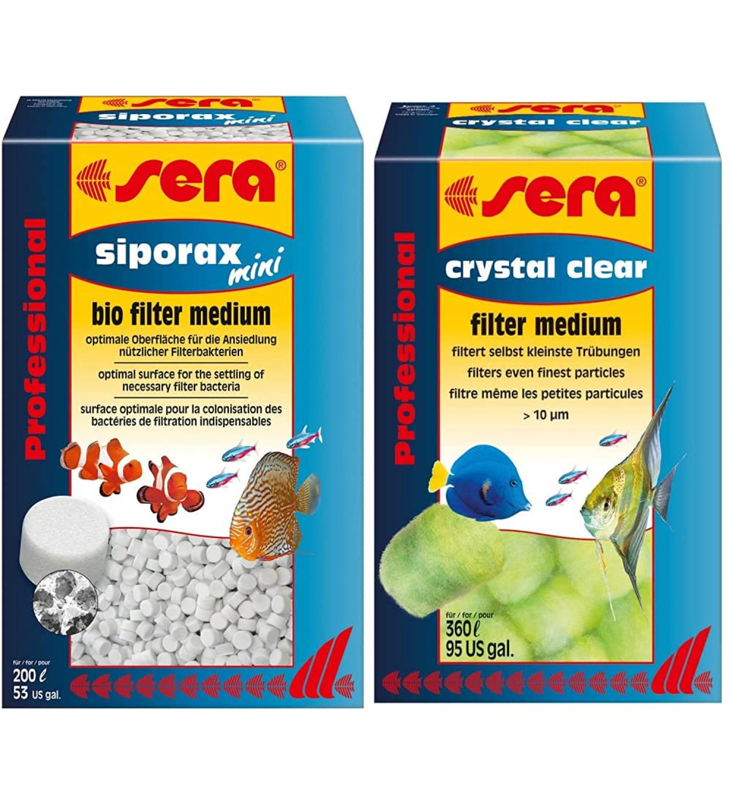Buy Sera Siporax Mini Professional 270g & Crystal Clear 12 Filter Balls Advanced 3D Fiber Technology for Ultimate Clarity | International Shipping Available - Buy Online on GoSupps.com