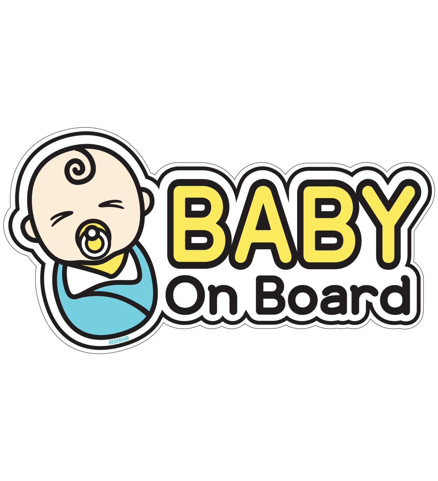 Baby on Board Sign for car (16. Newborn Baby) - Buy Online on GoSupps.com