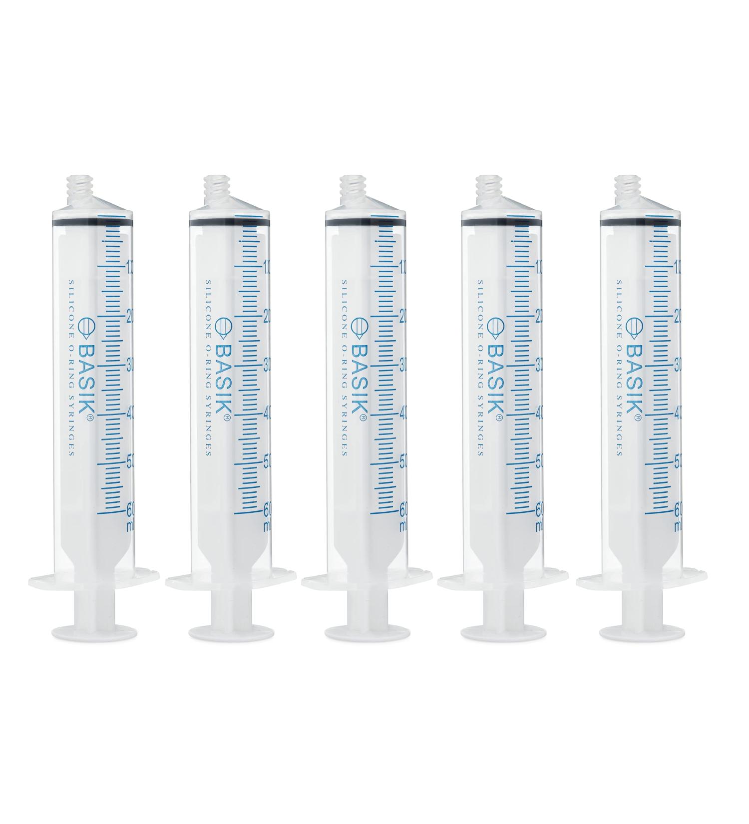 BASIK 60cc ENFit Feeding Syringe 5-Pack - Compatible only with ENFit Connection - Buy Online on GoSupps.com