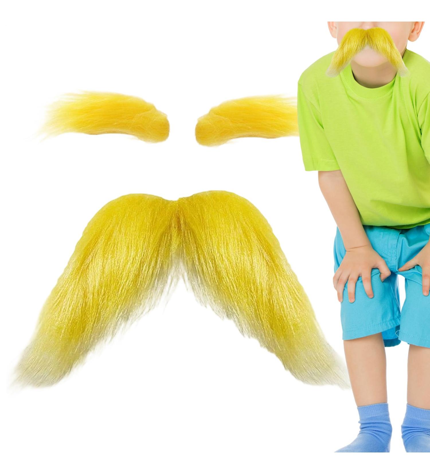Moustache Orange - Moustache Et Sourcils Jaunes Moustachess Et Sourcils Orange Avec Adh sif Double Face | Moustachesss Blondes L g res Pour La Sc ne De F te D' v nements De Feu De De Voyage 1 g (Lot de 1) - Buy Online on GoSupps.com