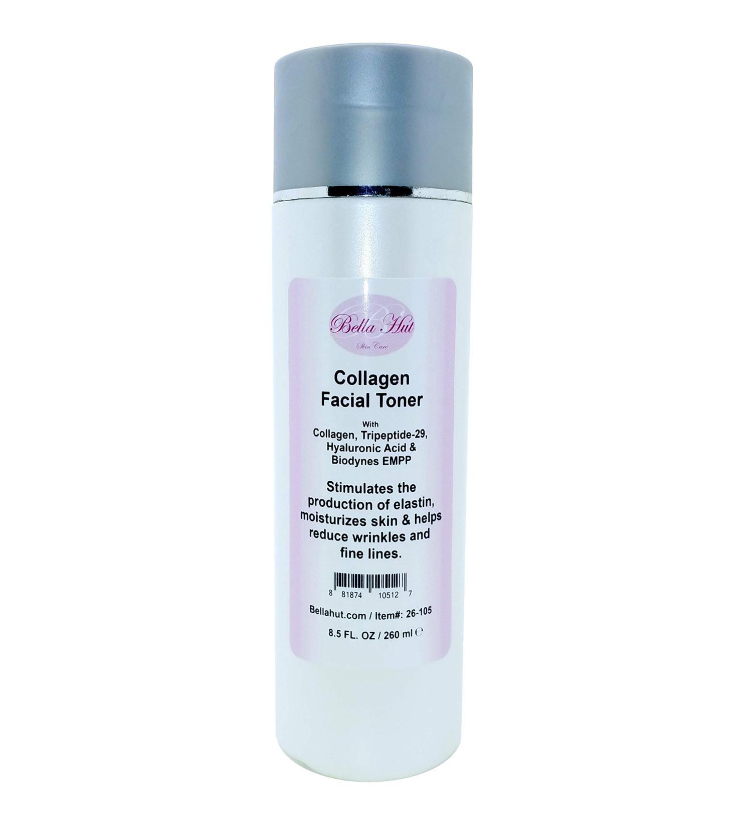 Bellahut Collagen Facial Toner with Collagen B I O D Y N E S EMPP & TRIPEPTIDE-29 A Collagen Infused Toner Loaded with peptides That Helps Tighten Skin and minimize pores (8.5 Ounce) 1 Count (Pack of 1)