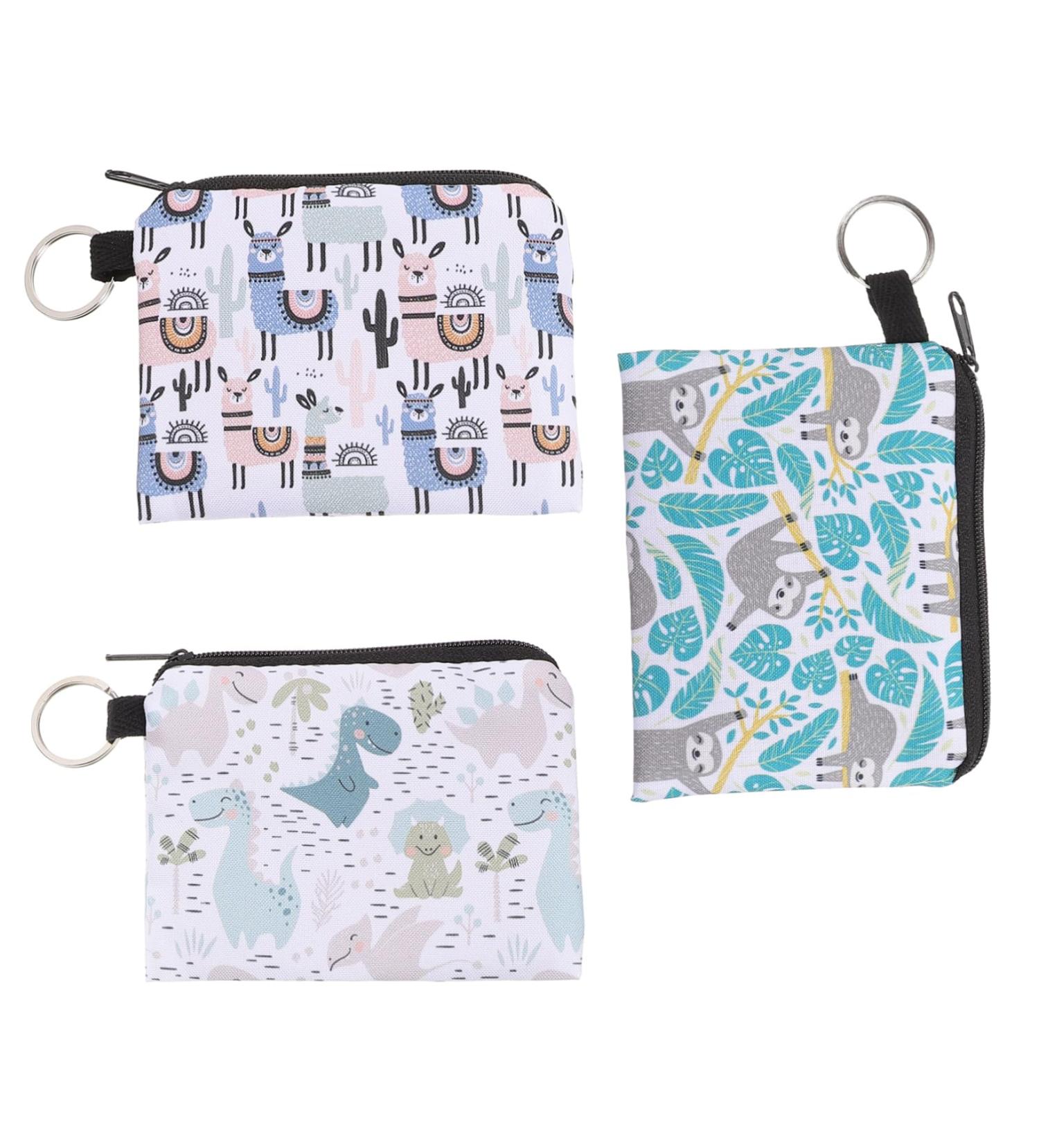 Healifty 3pcs Coin Purse Travel Zipper Pouch Organizer Bags for Teens - Money, Period & Cosmetics Pouches - Buy Online on GoSupps.com