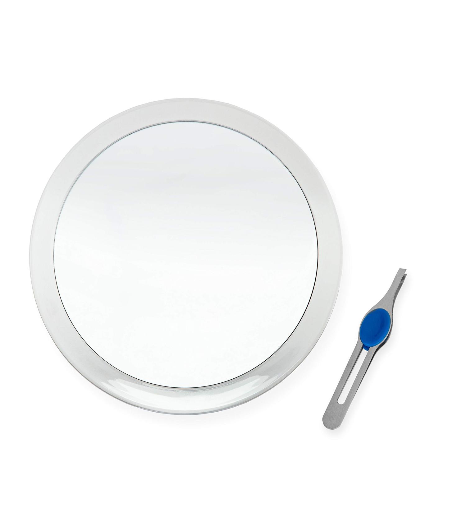 DB Tech Large 10 Suction Cup 8X Magnifying Mirror with Precision Tweezers and Rubberized Grips - Triple Suction Cups for Lasting Hold - Buy Online on GoSupps.com