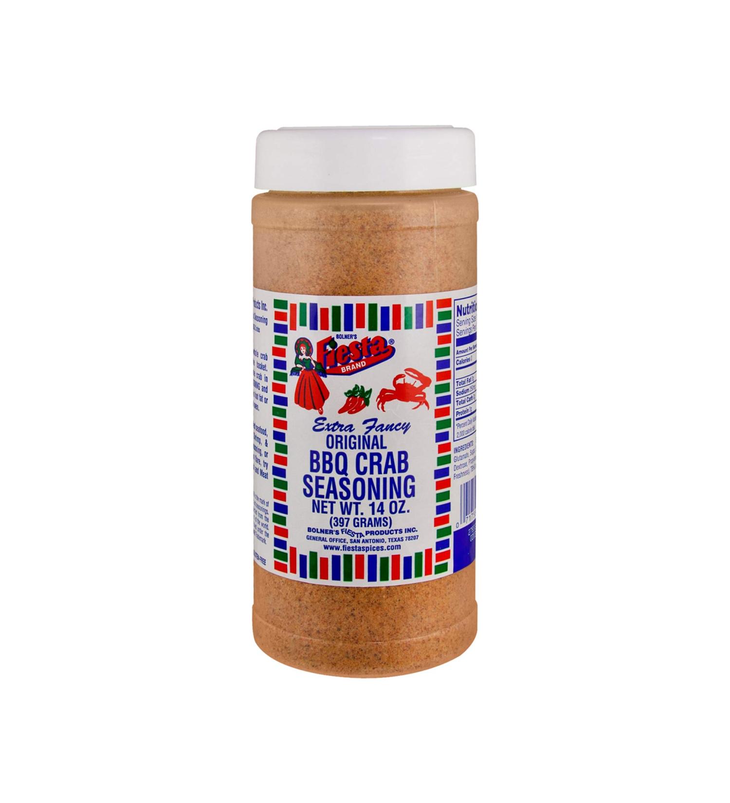 Bolner's Fiesta Extra Fancy Original BBQ Crab Seasoning - 14 oz Shaker - Buy Online on GoSupps.com
