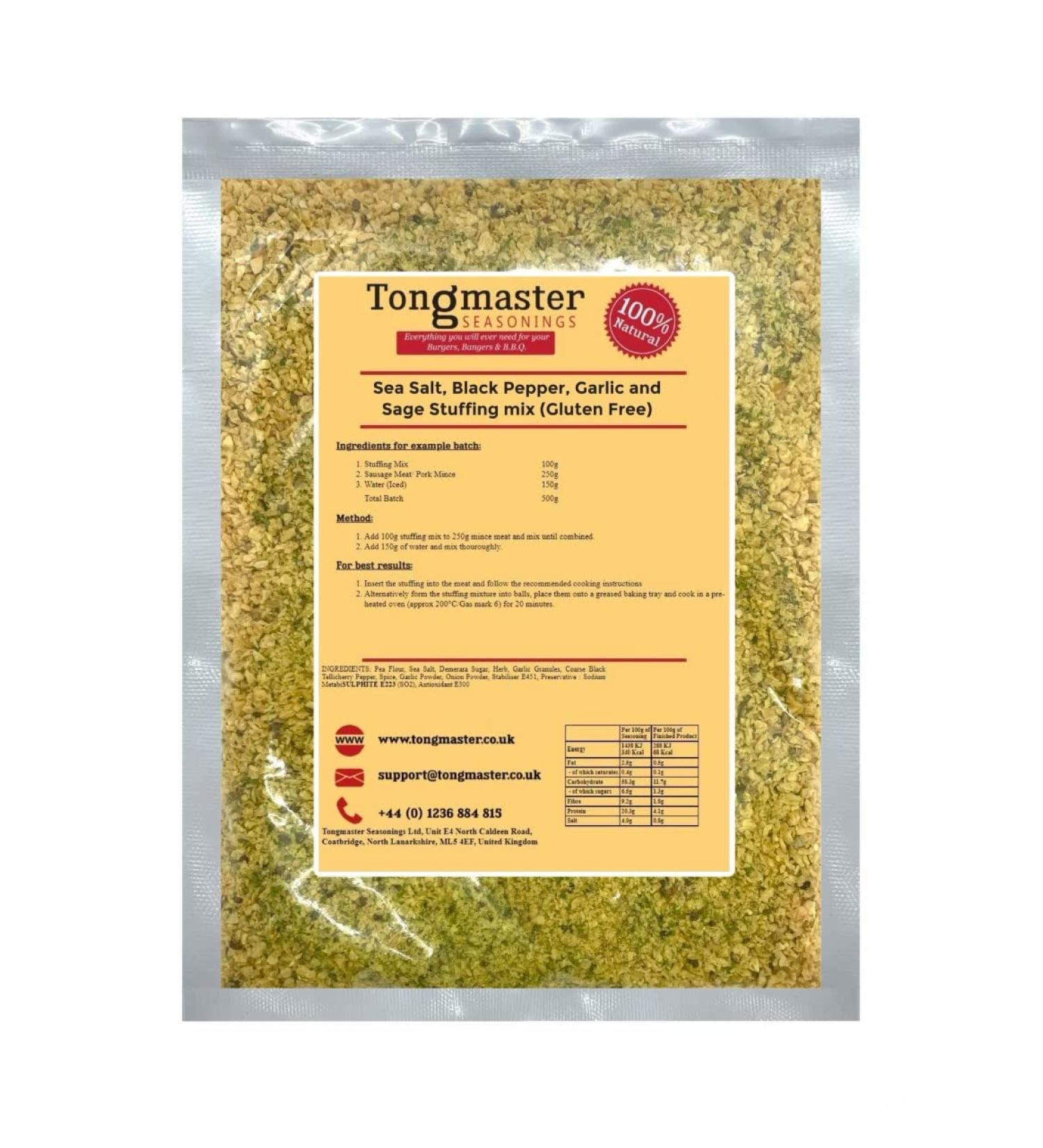 Sea Salt Black Pepper Garlic & Sage Stuffing Mix 200g (Gluten Free)