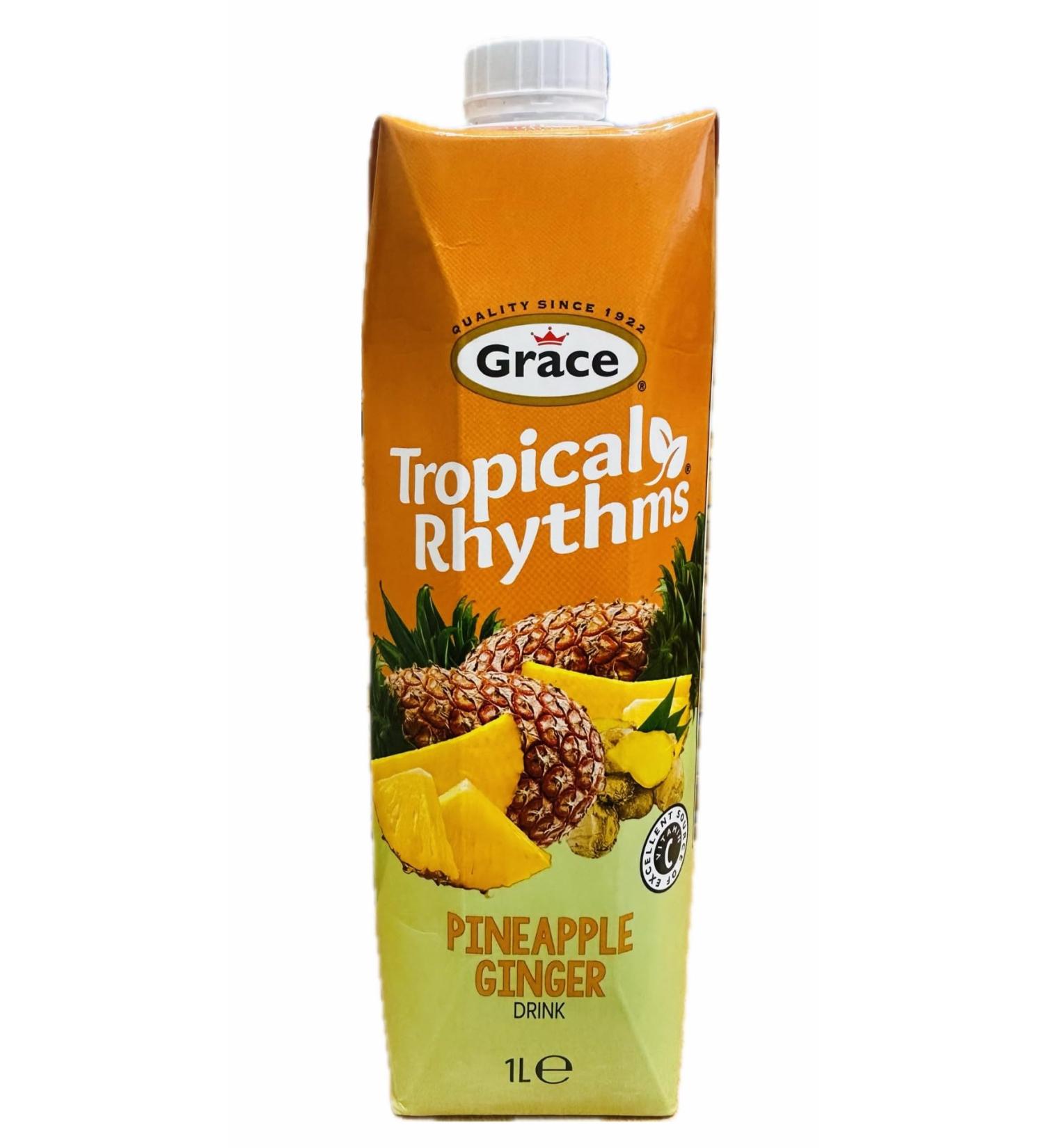 Grace Tropical Rhythms PINEAPPLE GINGER Drink 1ltr. - Buy Online on GoSupps.com