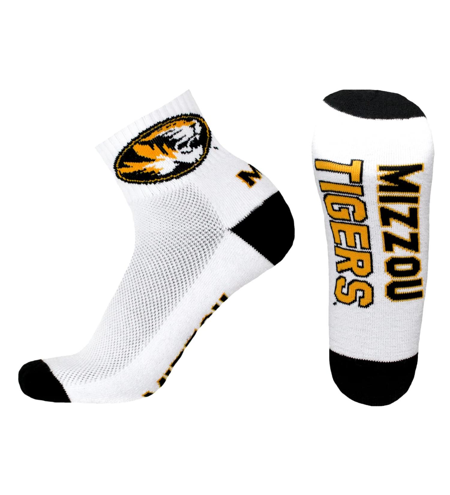 Buy Official NCAA Missouri Quarter Socks | Donegal Bay - White/Opulent Garden - Fast International Shipping - Buy Online on GoSupps.com