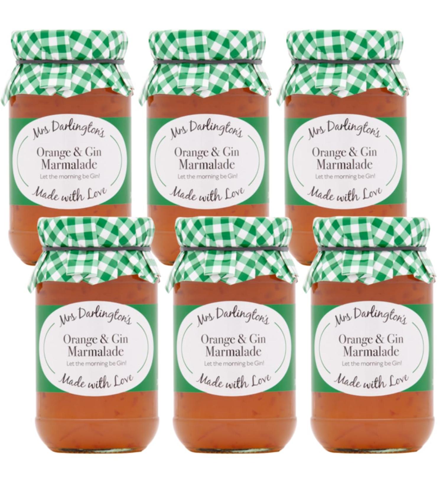 Mrs Darlington's Orange and Gin Marmalade - 340g - Pack of 6