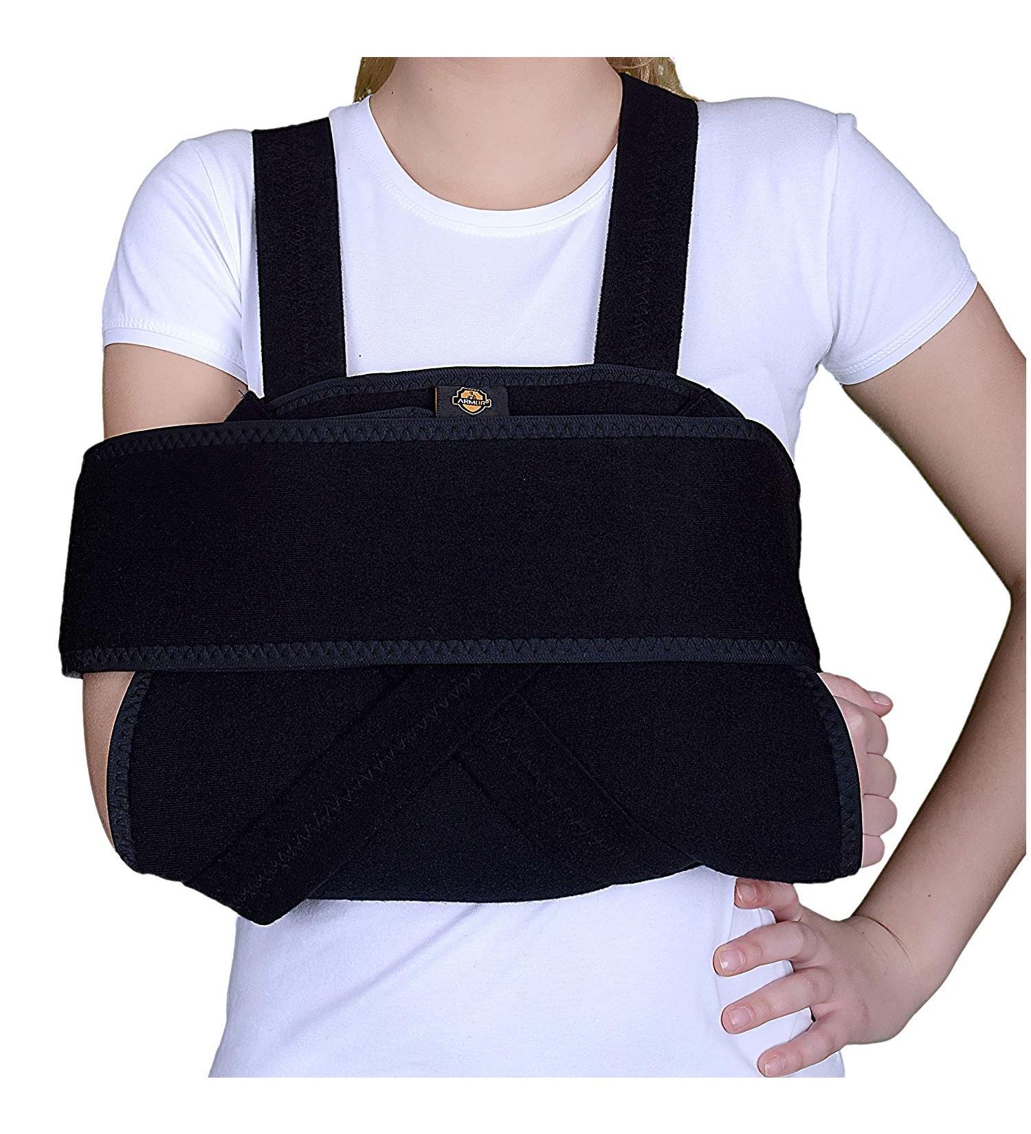 Armor Shoulder Immobilizer Sling with Rotator Cuff Brace - Support for Shoulder, Elbow, and Upper Arm Injuries - Men and Women - Buy Online on GoSupps.com