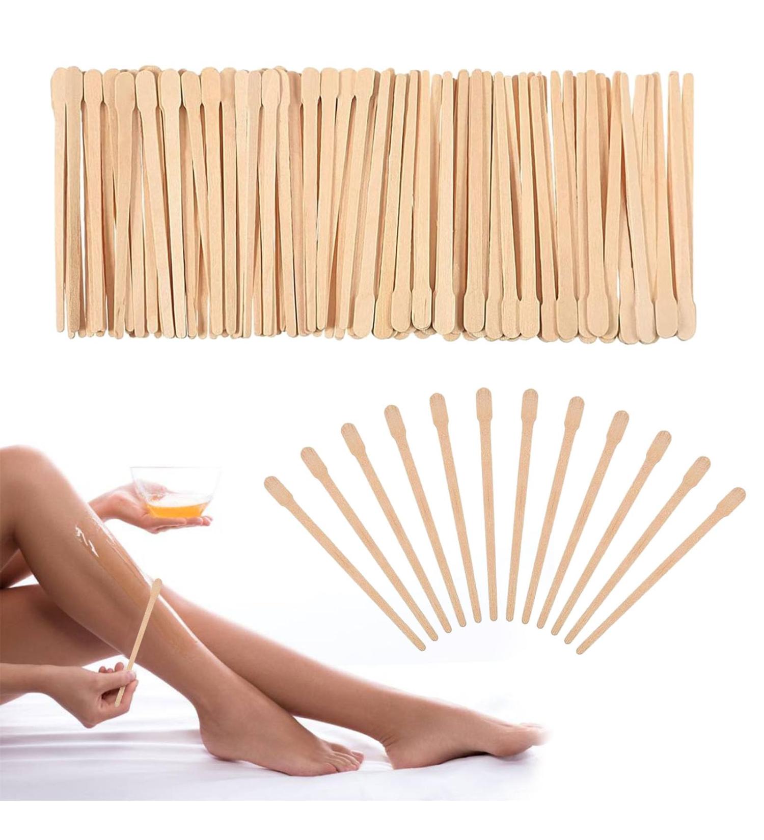 200pcs Wooden Eyebrow Spatulas for Waxing - Small Wax Sticks & Waxing Set - Buy Online on GoSupps.com