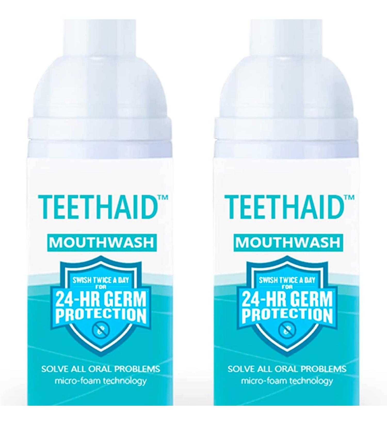 TEETHAID Mouthwash Foam | Calculus Removal, Teeth Whitening & More - Buy Online on GoSupps.com