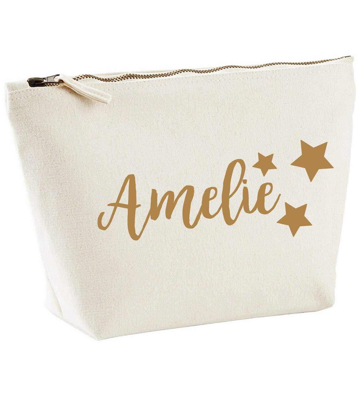 Personalized Name Cosmetic Bag - Large Makeup Bag for Ladies - 34x22x11 cm 5 Litres - Stylish Handbag Essential - Buy Online on GoSupps.com