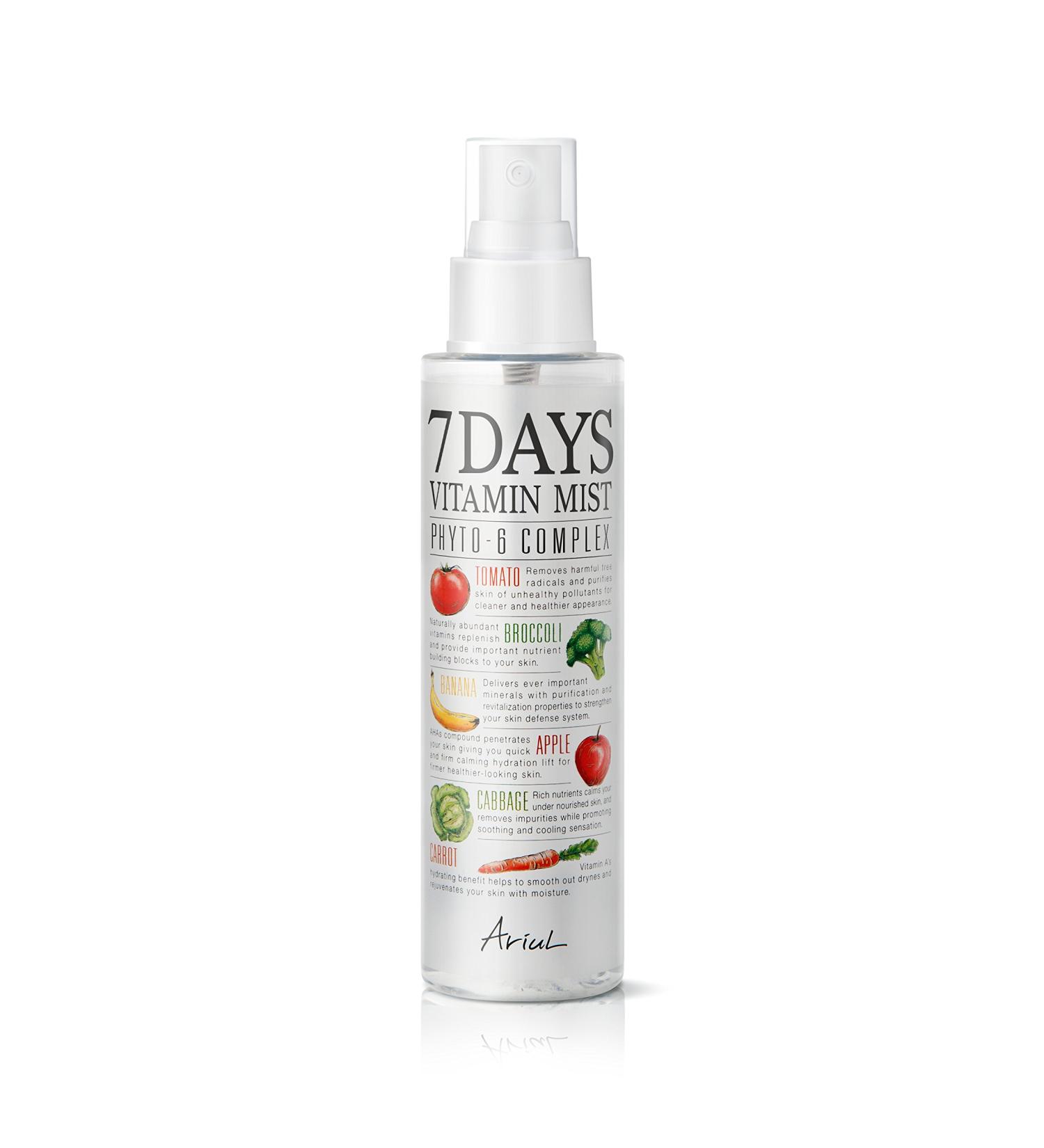 Ariul 7 Days Vitamin Mist - 3-in-1 Hydrating Face Mist, Makeup Setting Spray & Toner - Dewy Finish for All Skin Types (5.07 Fl.Oz) - Buy Online on GoSupps.com