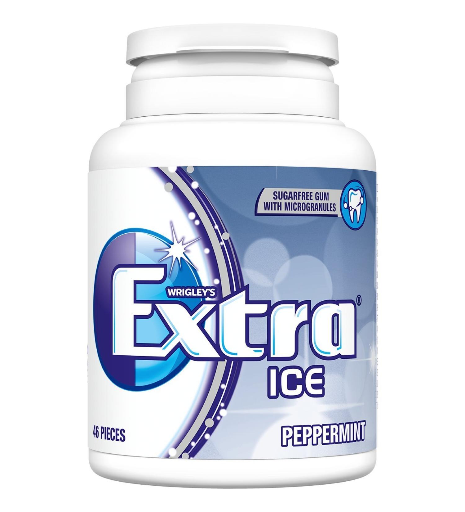 Extra Ice Peppermint Gum Bottle 46 each