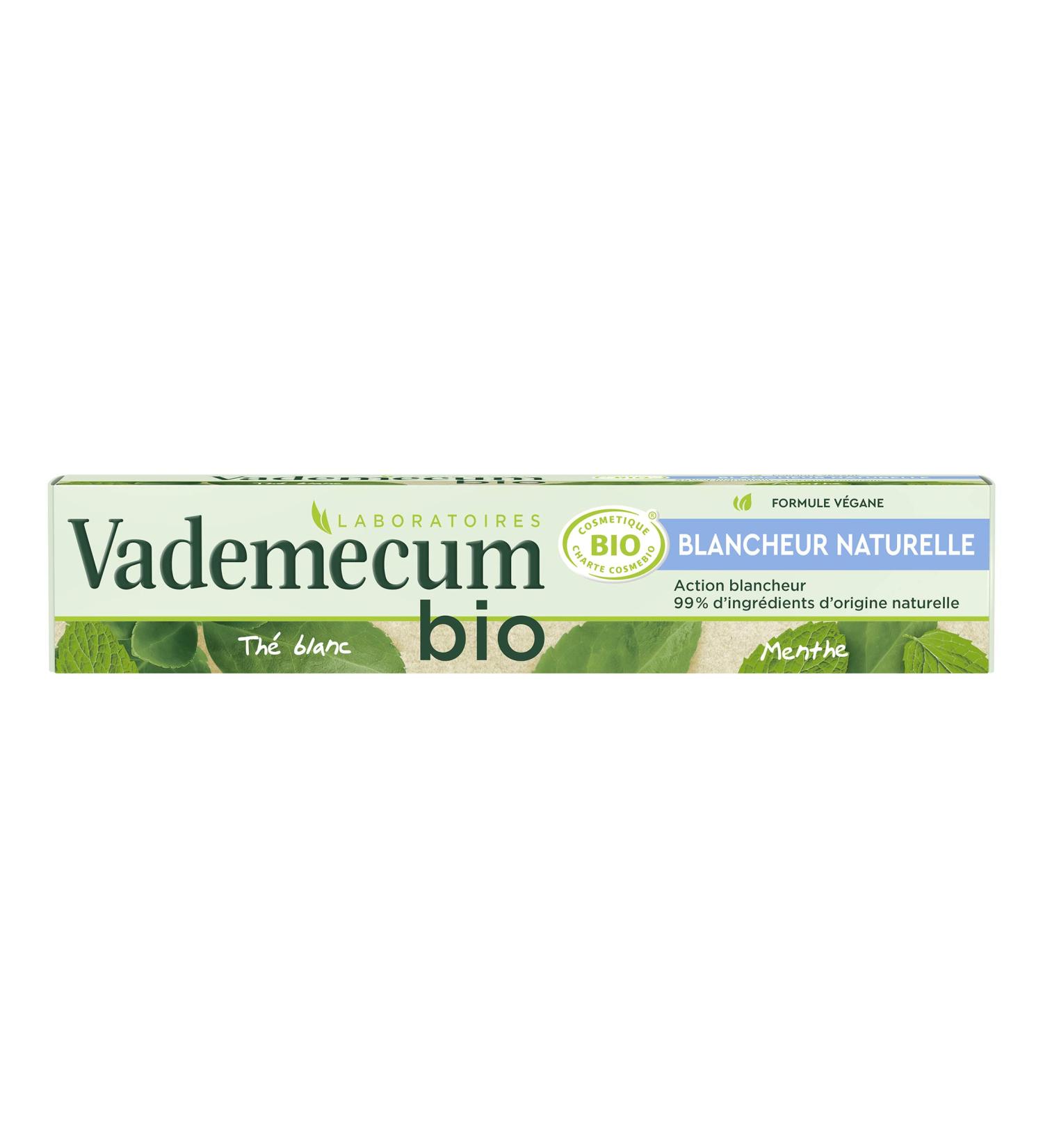 Vademecum - Organic Toothpaste - Natural Whiteness - Vegan Formula - 75 ml