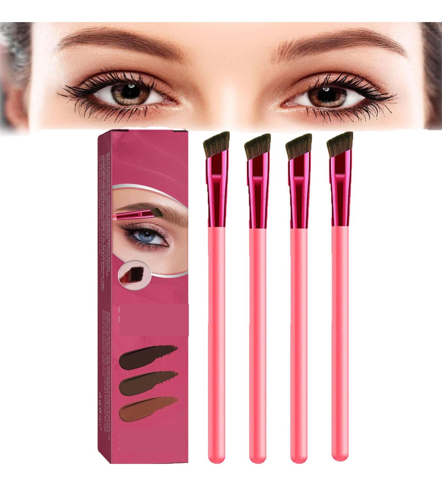 Home Eyebrow Care Kit 4d Laminated 4d laminated brow home-grooming kit 4D Hair Stroke Brow Stamp Brush-Waterproof and Long Lasting Multi-Function Eyebrow Brush (4pcs Light Brown) 4pcs Light Brown - Buy Online on GoSupps.com