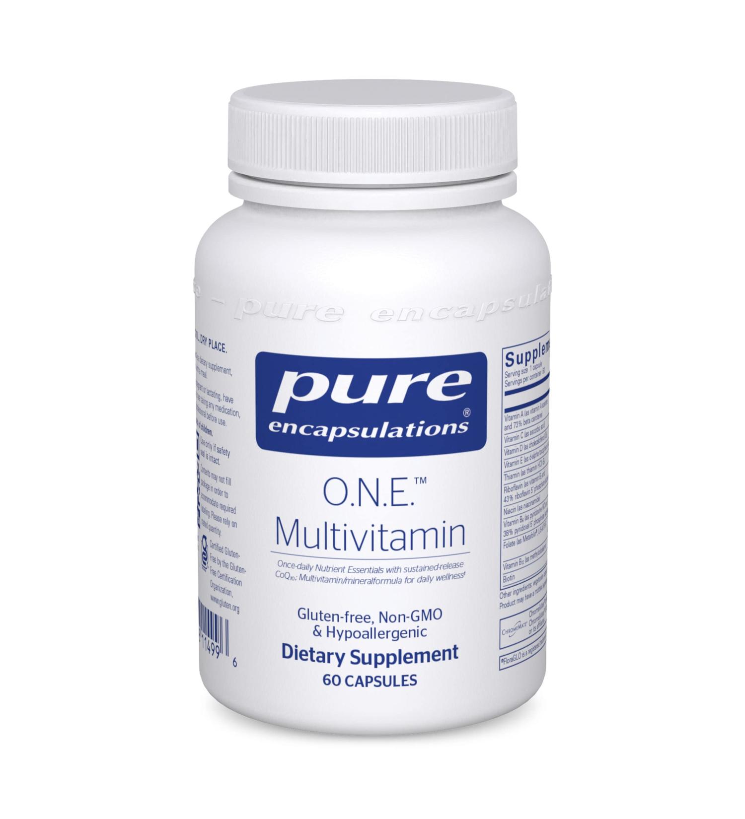 Pure Encapsulations O.N.E. Multivitamin with Antioxidant Complex | 60 Capsules | Supports Vision, Cognitive Function, and Cellular Health - Buy Online on GoSupps.com