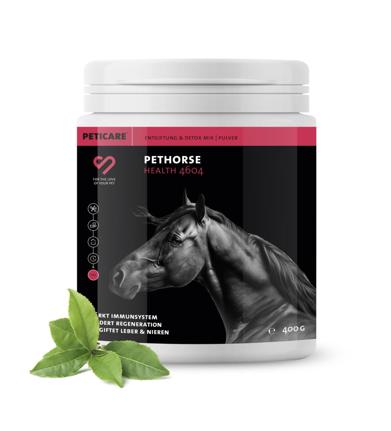 Peticare Detox-Mix Powder for Horses | Supports Liver Kidney & Intestinal Health | Natural Detoxification with Vegetables MSM & Vitamin B6 | Pethorse Health 400g - Buy Online on GoSupps.com