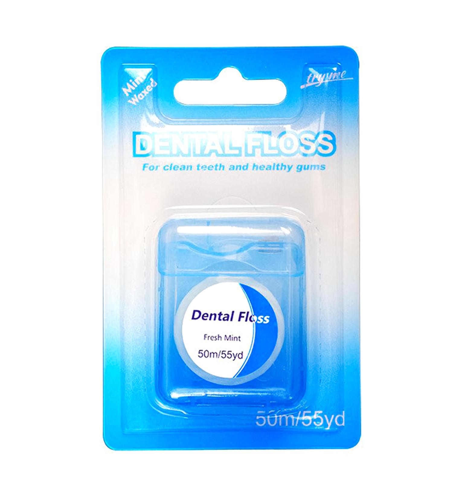 Strong Dental Floss for Deep Cleaning | Shred Resistant Dental Floss for Adults - 55 Yards - Buy Online on GoSupps.com