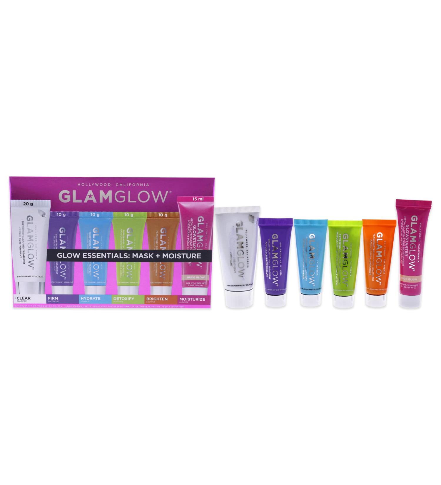 GLAMGLOW Glow Essentials Travel Set - SUPERMUD GLOWSTARTER GRAVITYMUD & More | International Shipping - Buy Online on GoSupps.com