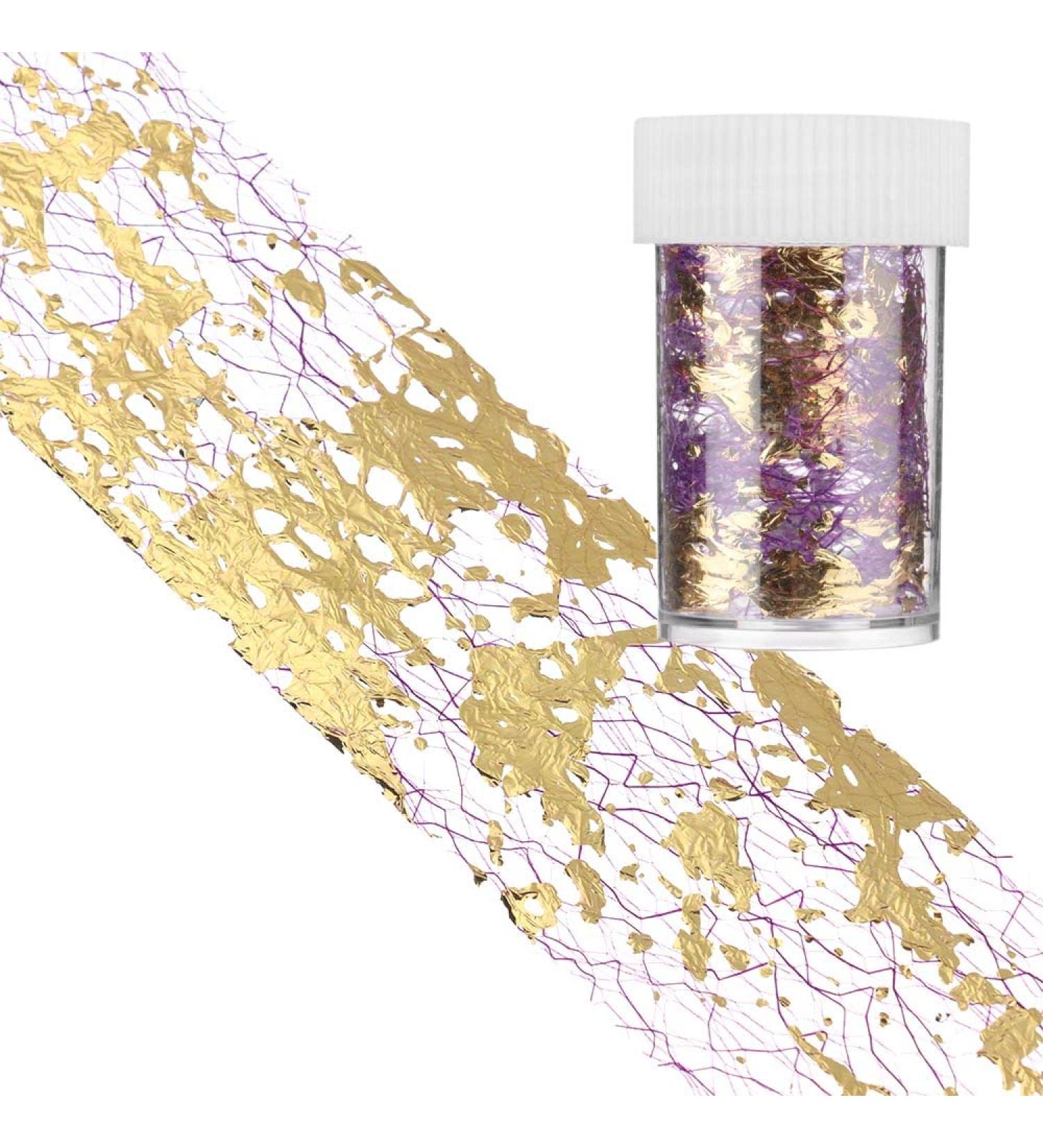 1pc Retro Foil Beauty Polish Decals Holo Adhesive Silk Line Tape 3D Mesh Nail Sticker(Style10) - Buy Online on GoSupps.com